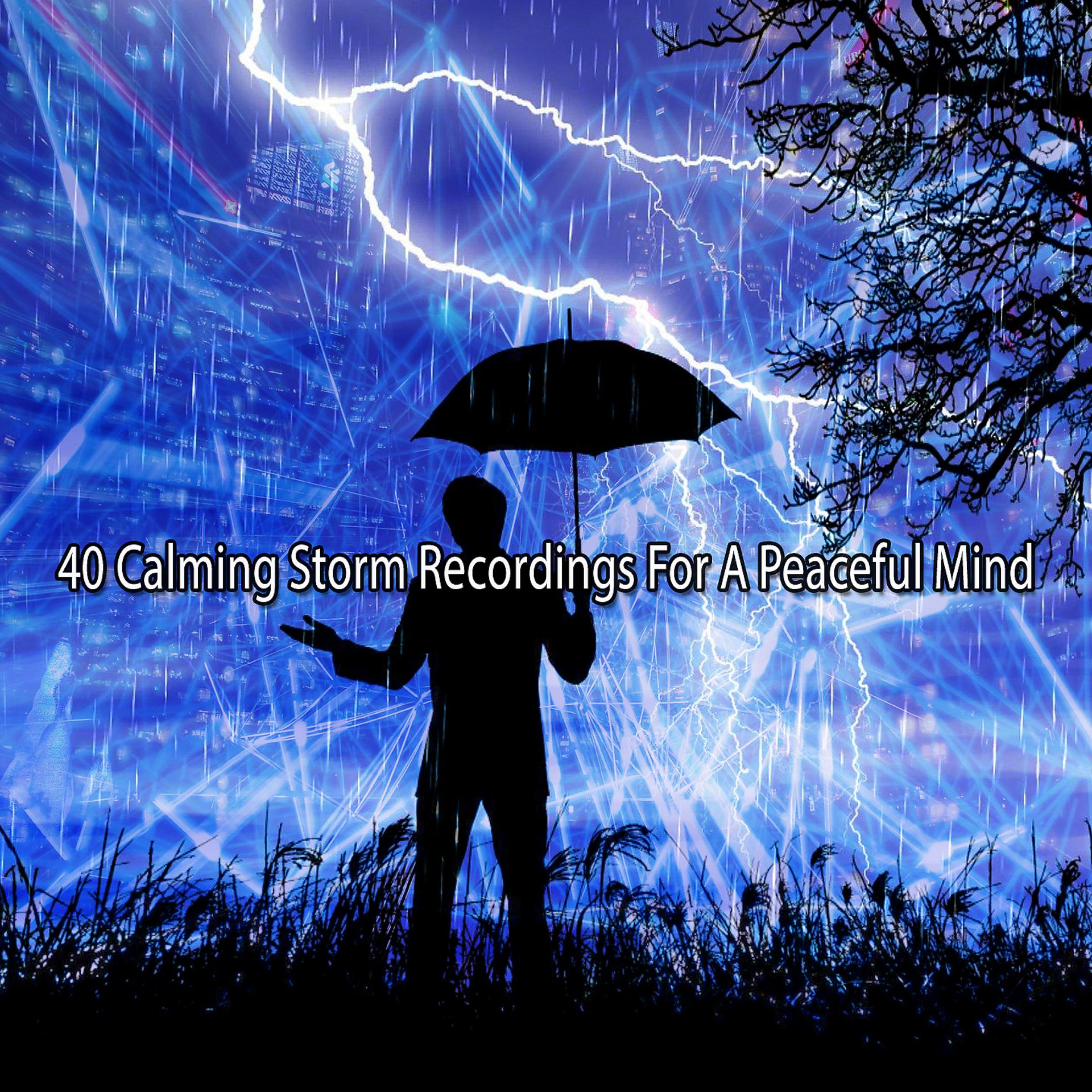 Постер альбома 40 Calming Storm Recordings For A Peaceful Mind