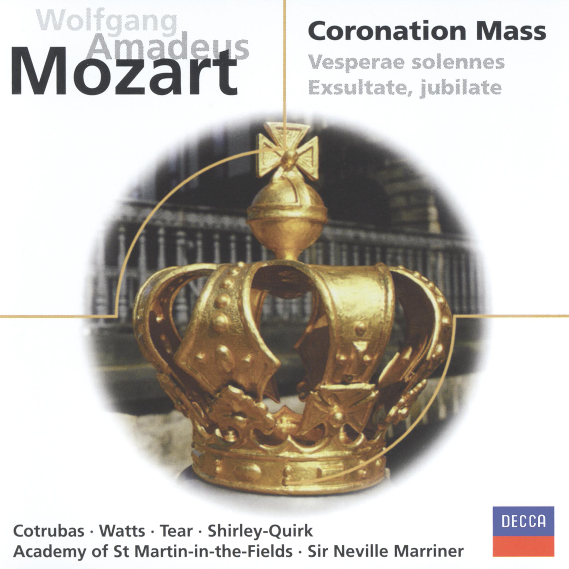 Постер альбома Mozart: Coronation Mass/Allelujah, etc.