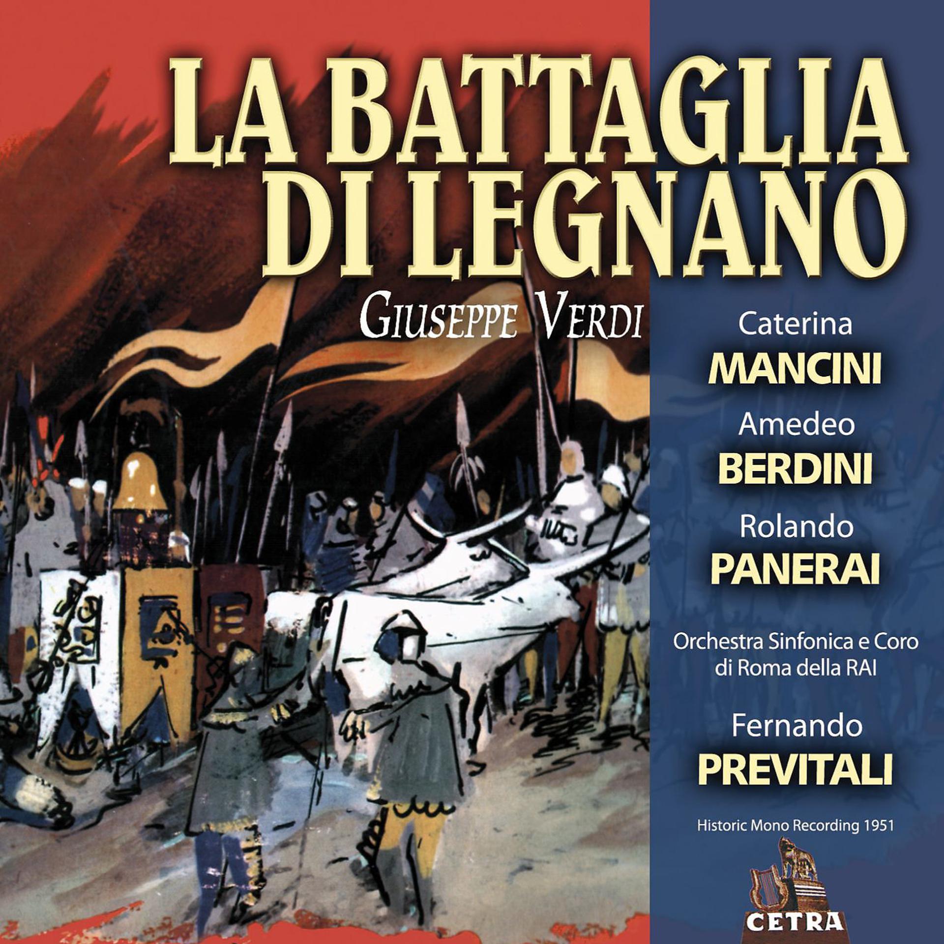 Постер альбома Cetra Verdi Collection: La battaglia di Legnano