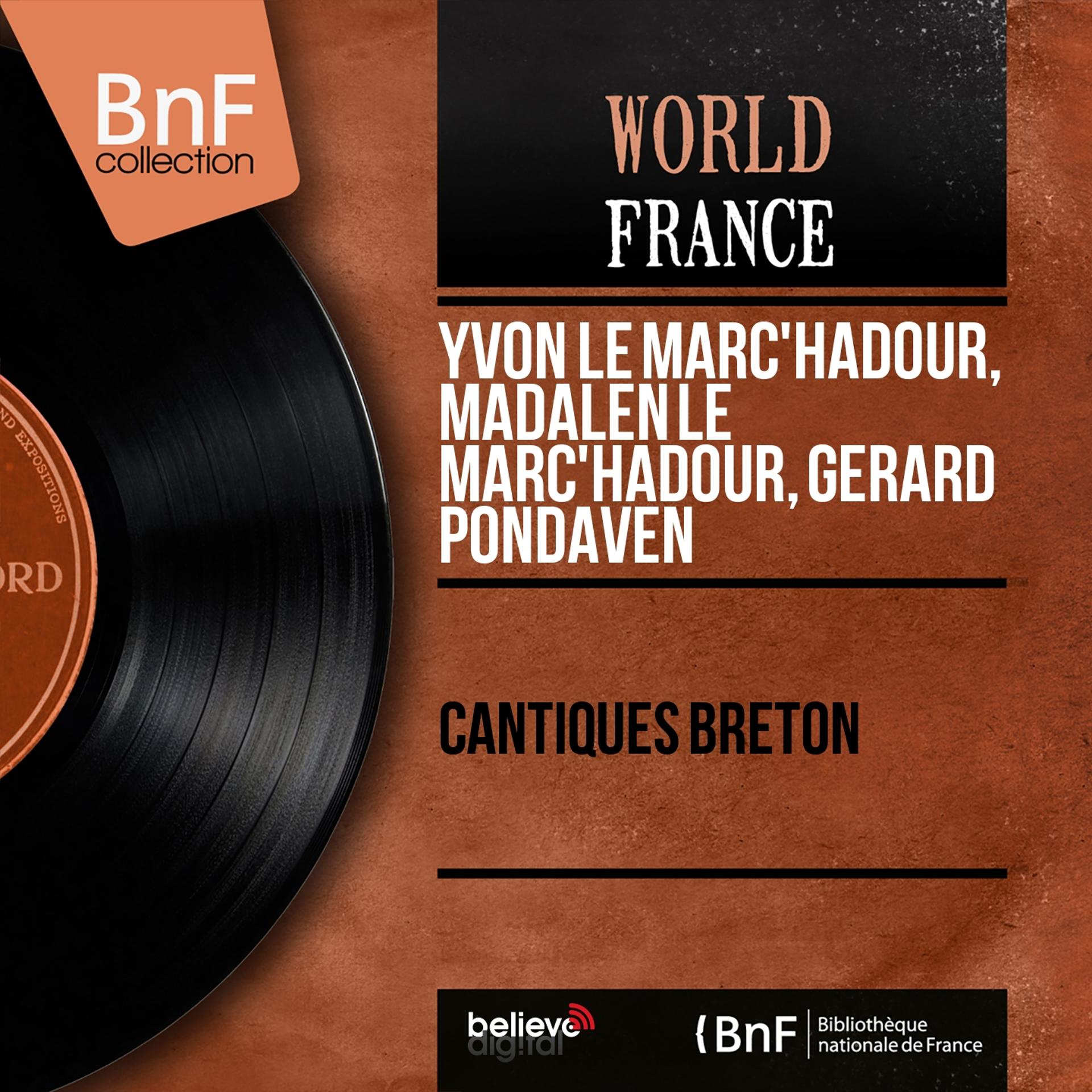Постер альбома Cantiques breton (Mono Version)