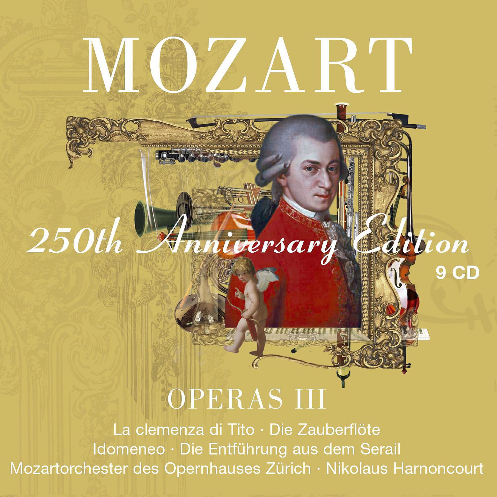 Постер альбома Mozart : Operas Vol.3 [La clemenza di Tito, Die Zauberflöte, Idomeneo, Die Entführung aus dem Serail]