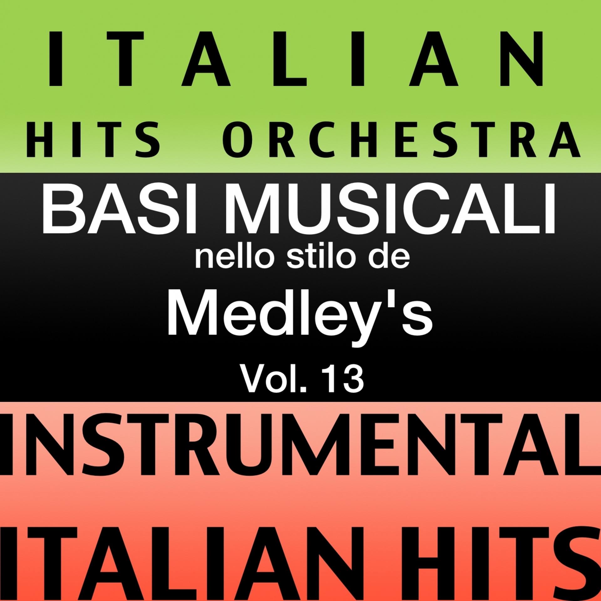 Постер альбома Basi musicale nello stilo dei medleys (instrumental karaoke tracks) Vol. 13