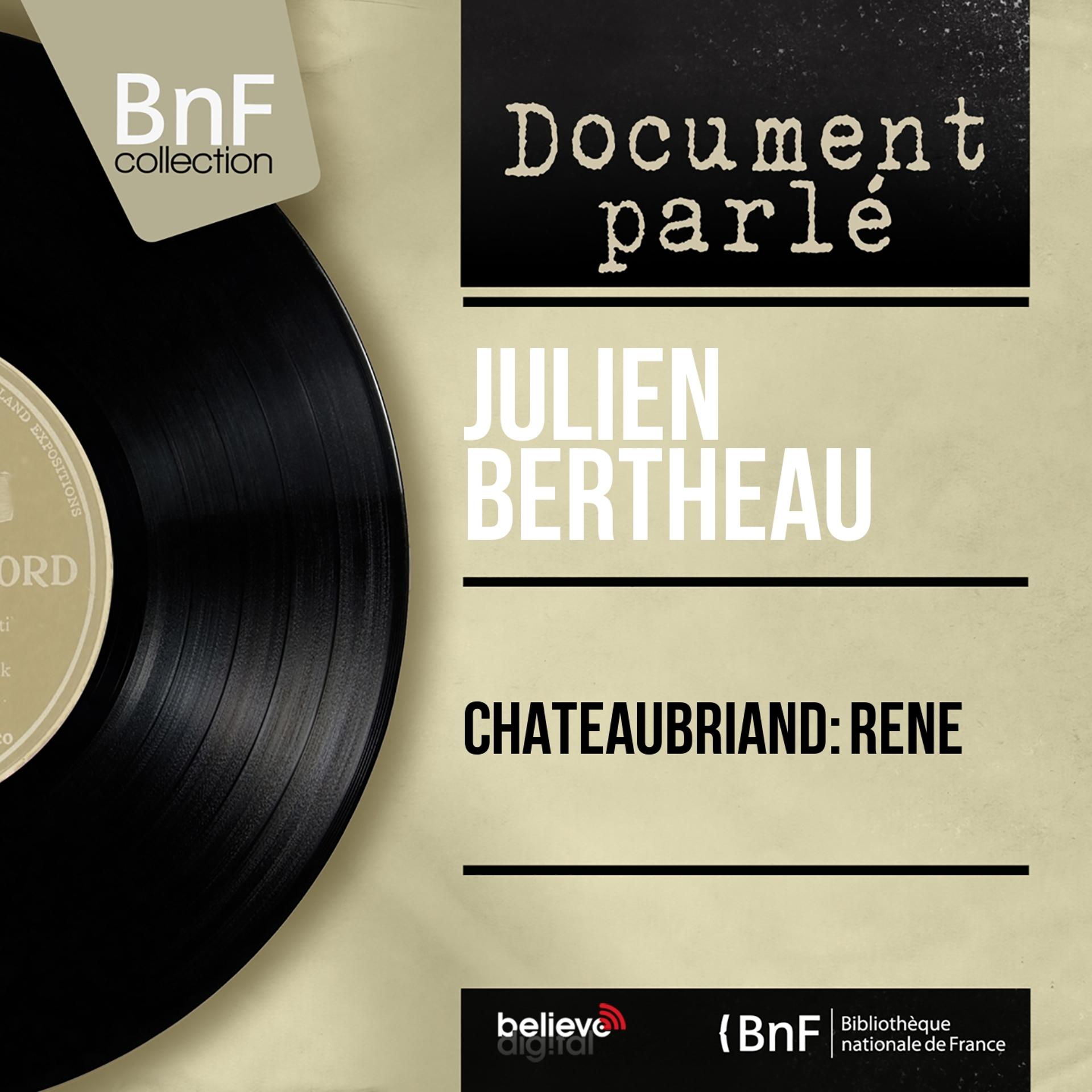 Постер альбома Chateaubriand: René (Mono Version)
