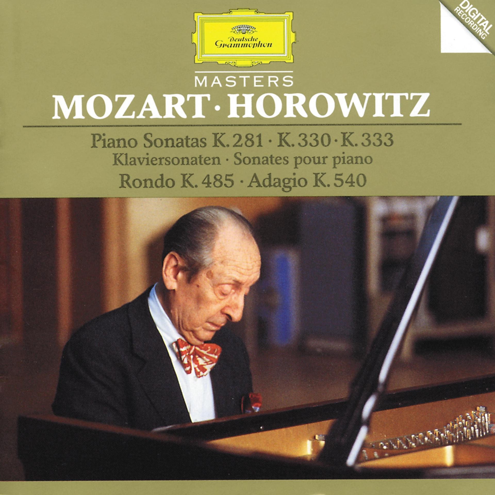 Постер альбома Mozart: Piano Sonatas K.281, K.330 & K.333; Rondo K.485; Adagio K.540