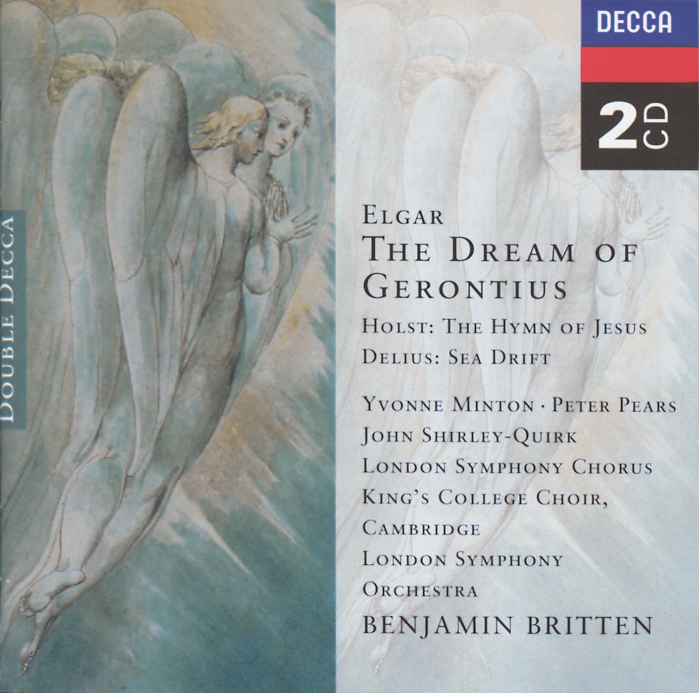 Постер альбома Elgar: The Dream of Gerontius/Delius: Sea Drift/Holst: Hymn of Jesus