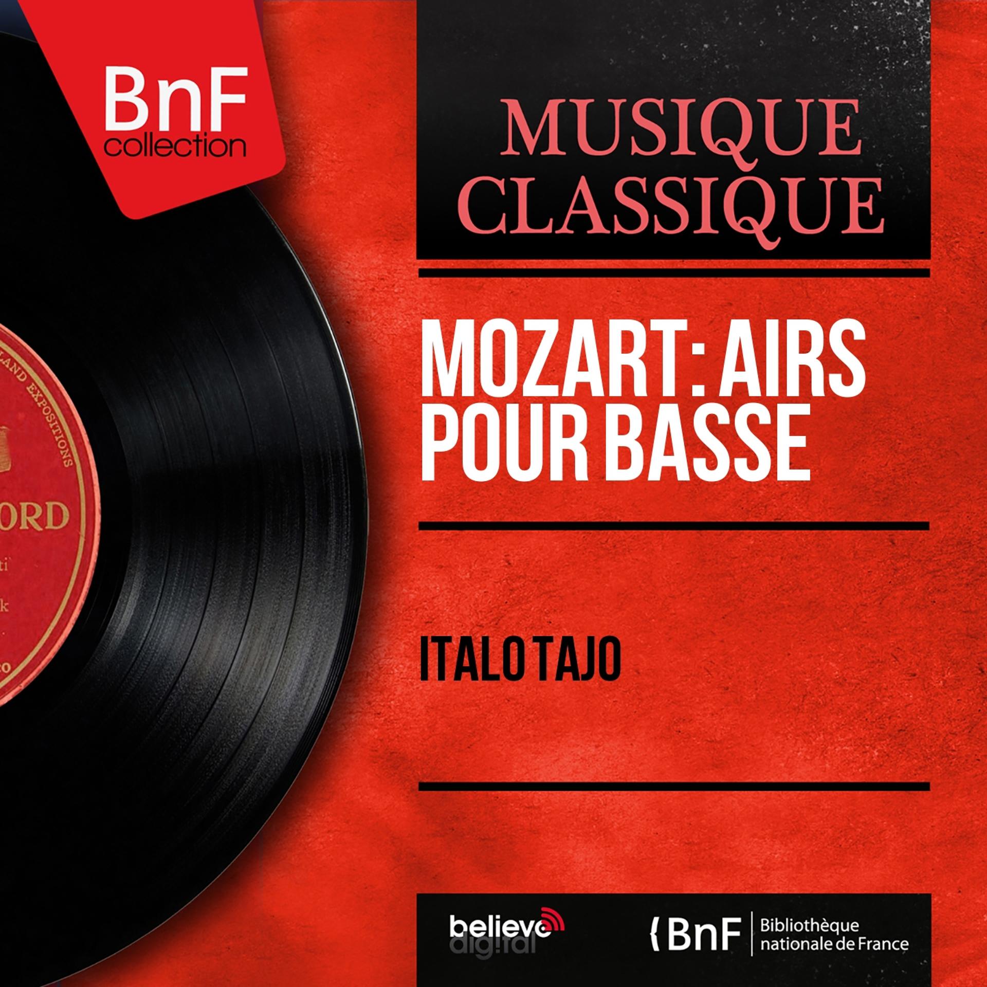 Постер альбома Mozart: Airs pour basse (Mono Version)