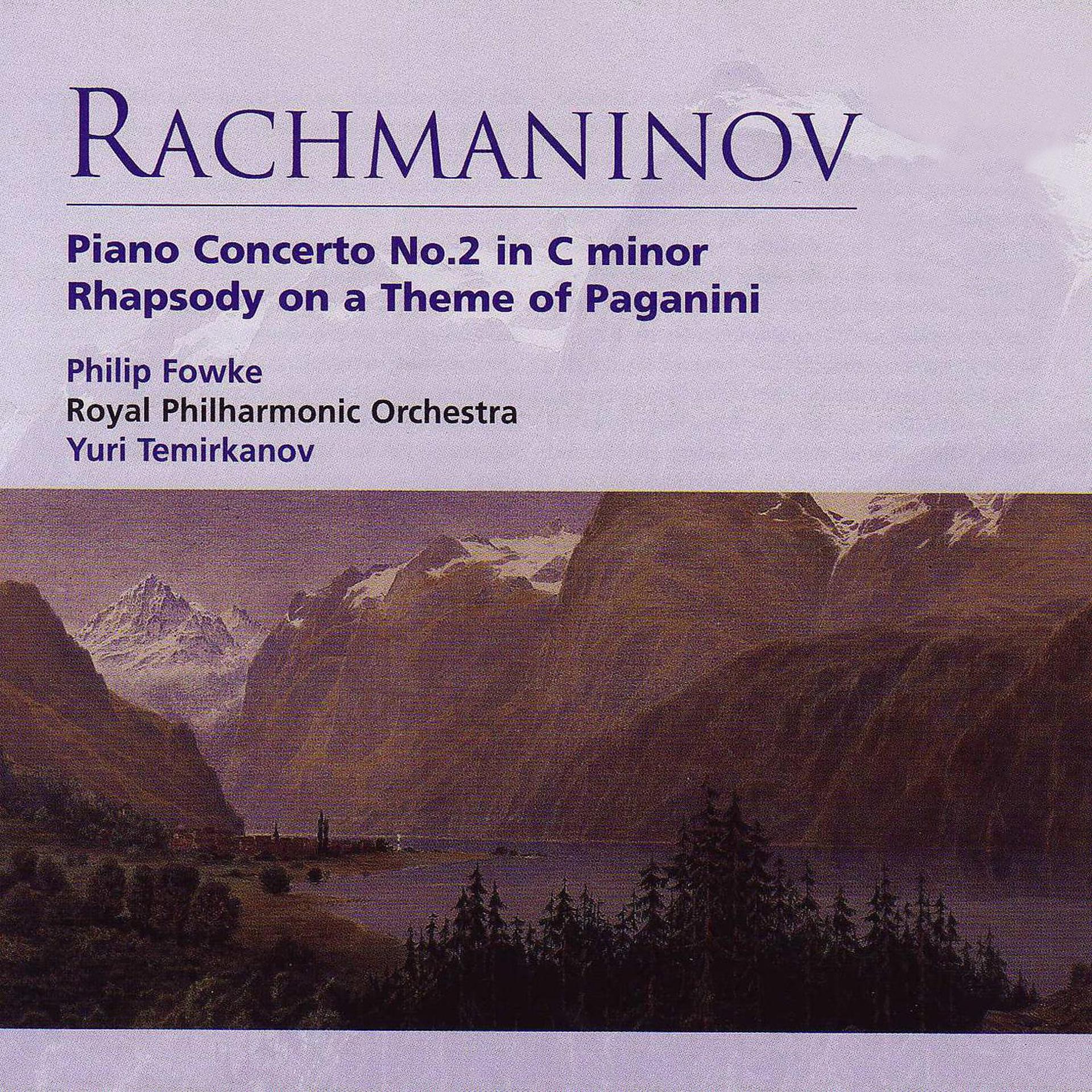 Постер альбома Rachmaninov Piano Concerto No. 2 in C minor, Paganini Rhpasody