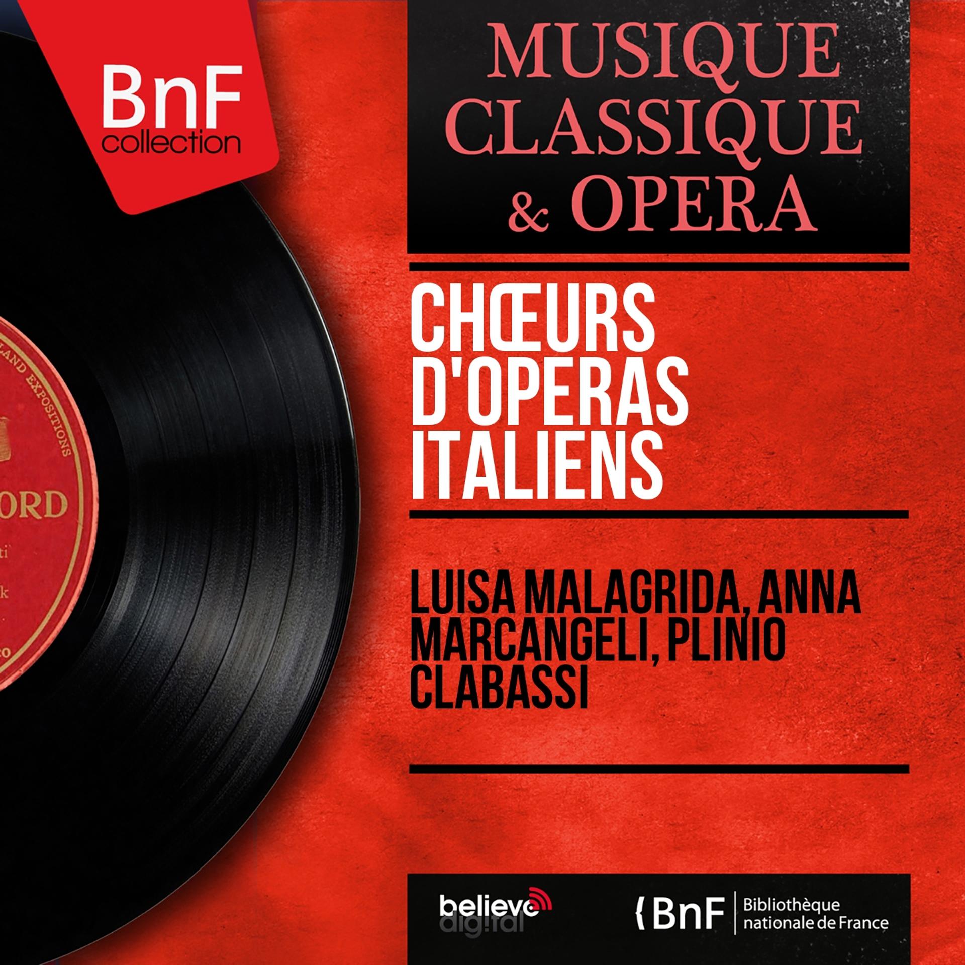 Постер альбома Chœurs d'opéras italiens (Mono Version)