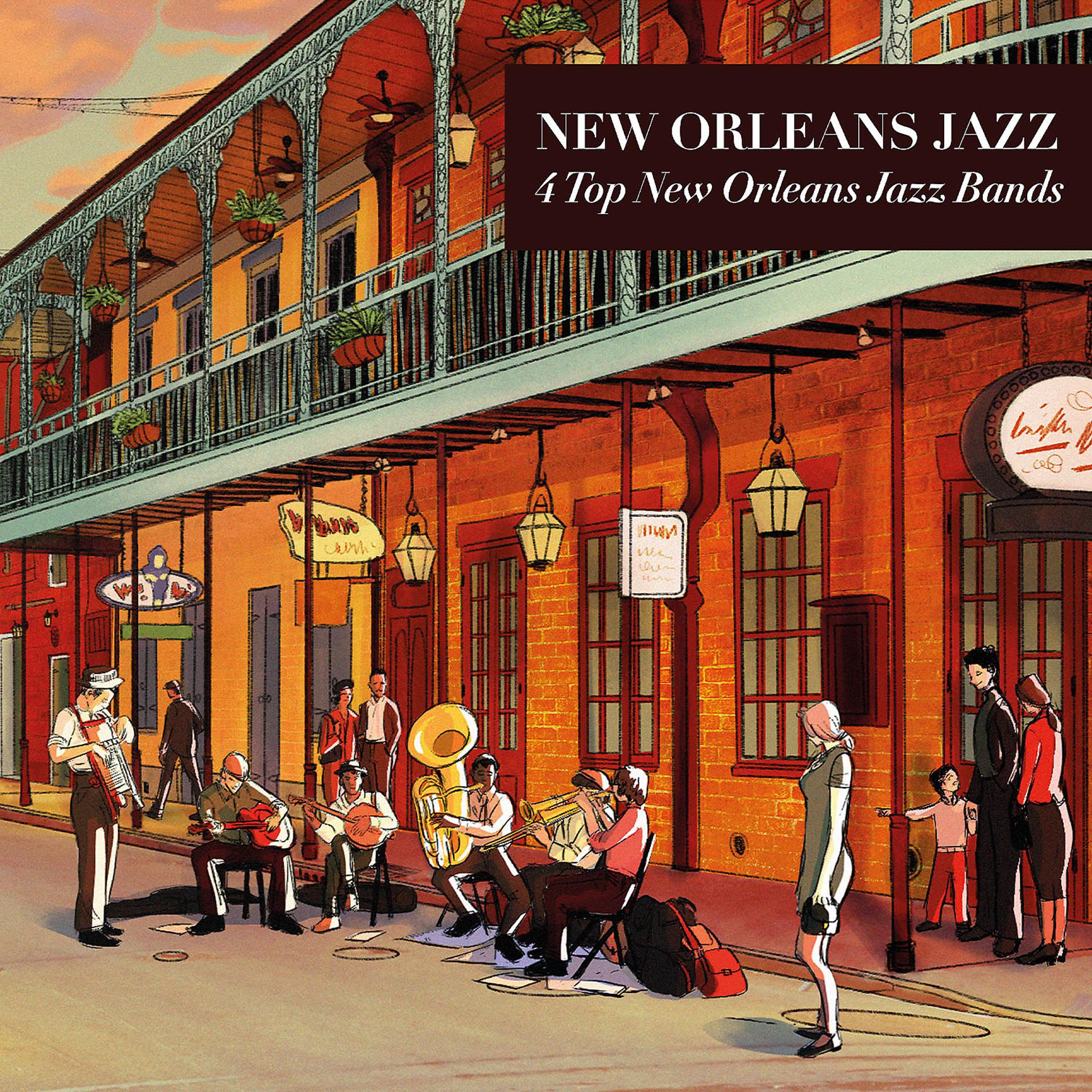 Постер альбома New Orleans Jazz - 4 Top New Orleans Jazz Bands