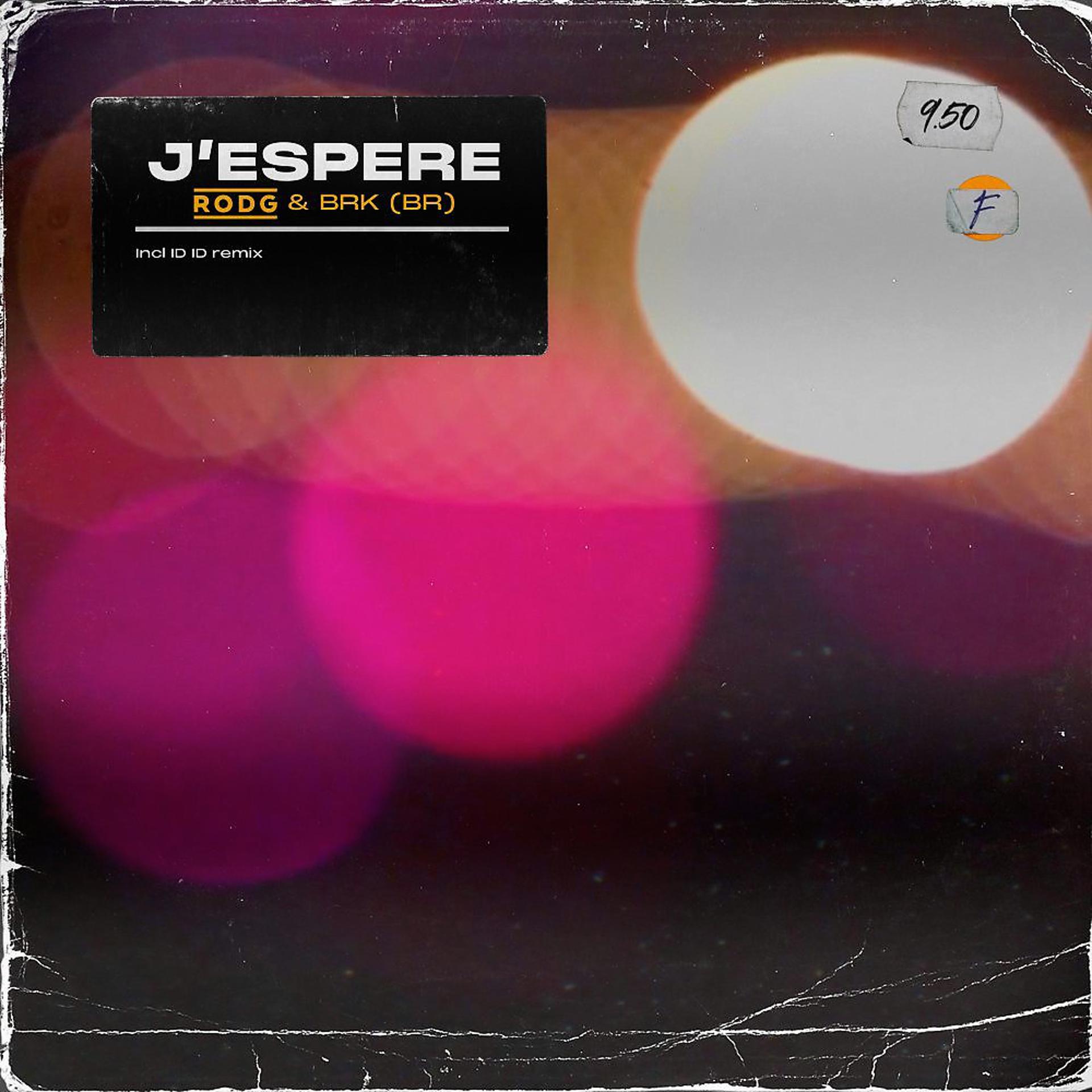 Постер альбома J'espere (Original Mix)