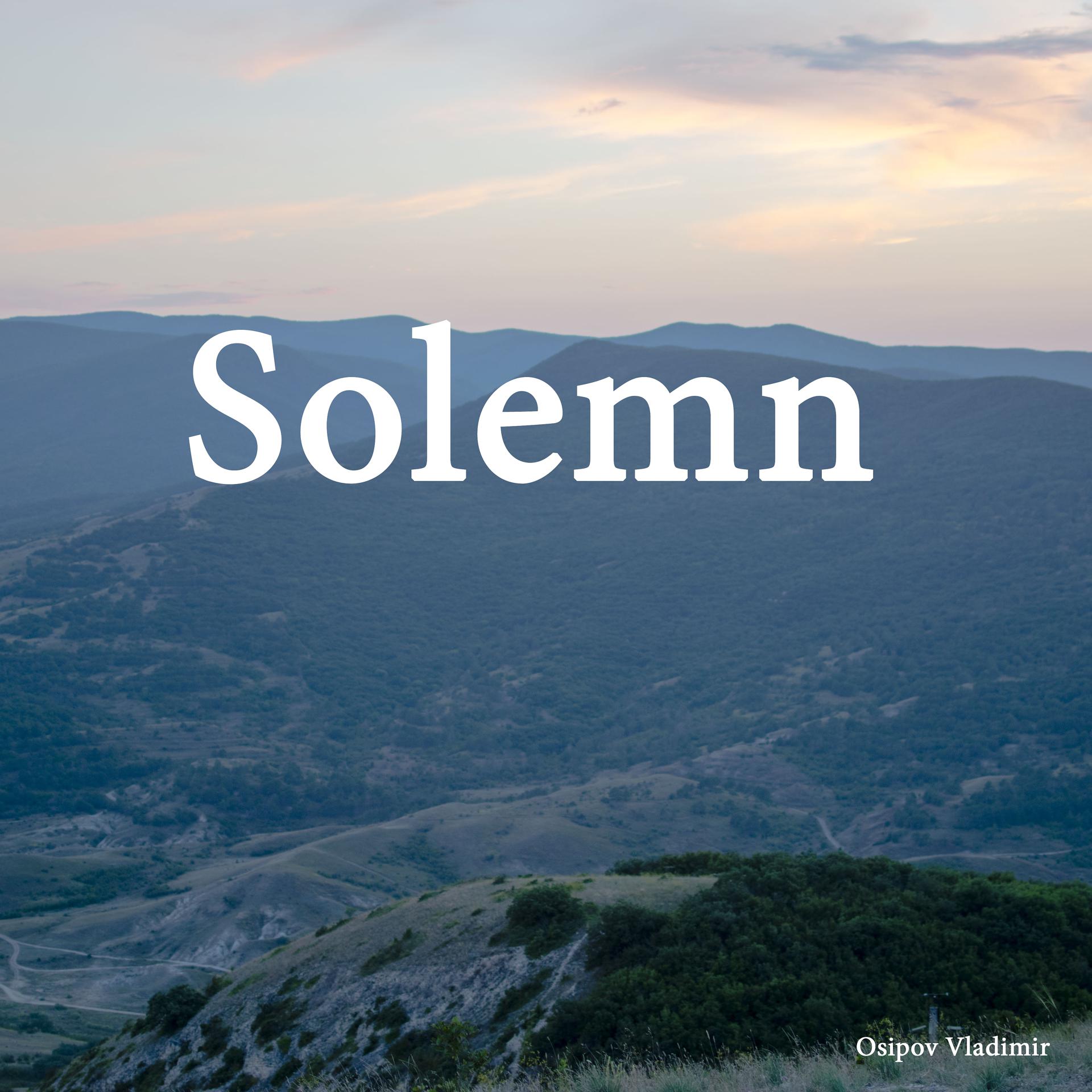 Постер альбома Solemn