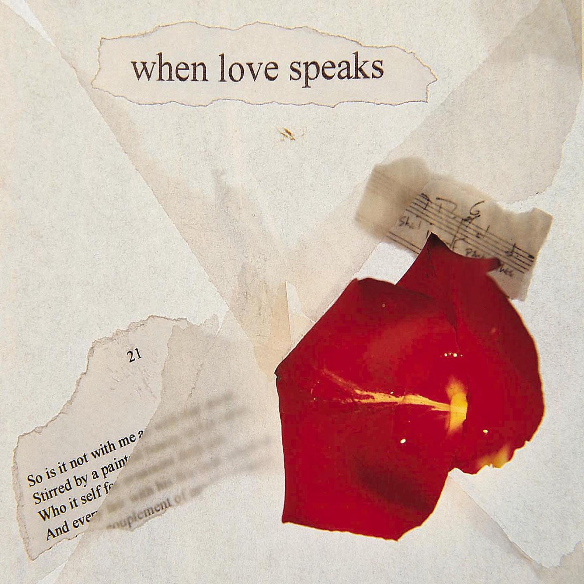 Постер альбома When Love Speaks - The Sonnets