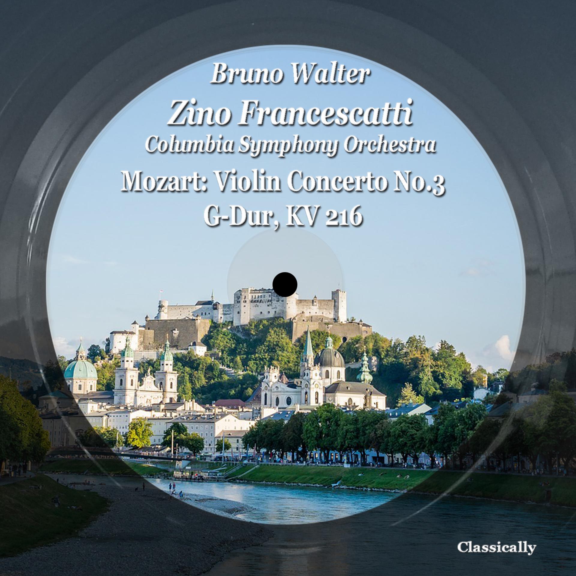 Постер альбома Mozart: Violin Concerto No.3 G-Dur, Kv 216