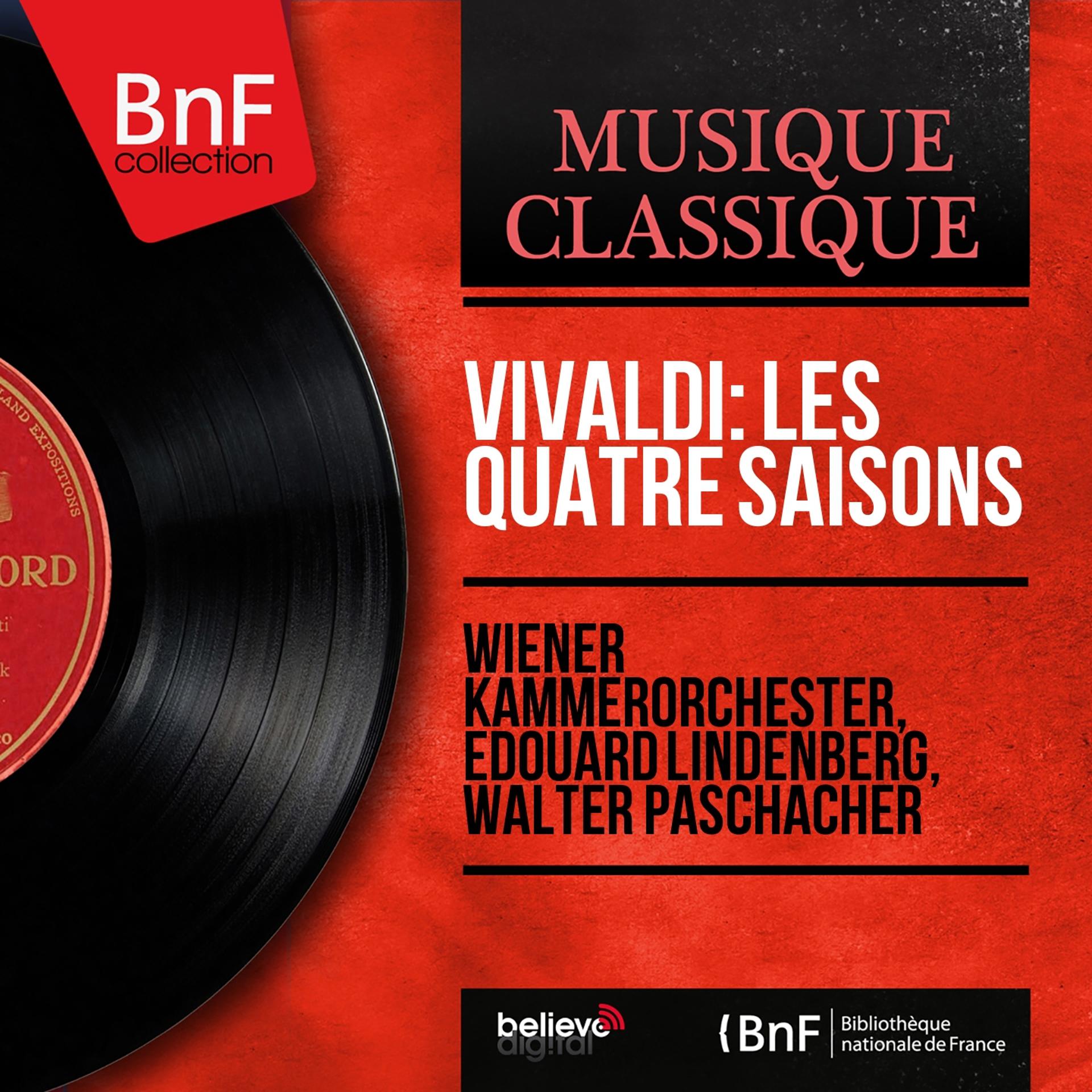 Постер альбома Vivaldi: Les quatre saisons (Mono Version)