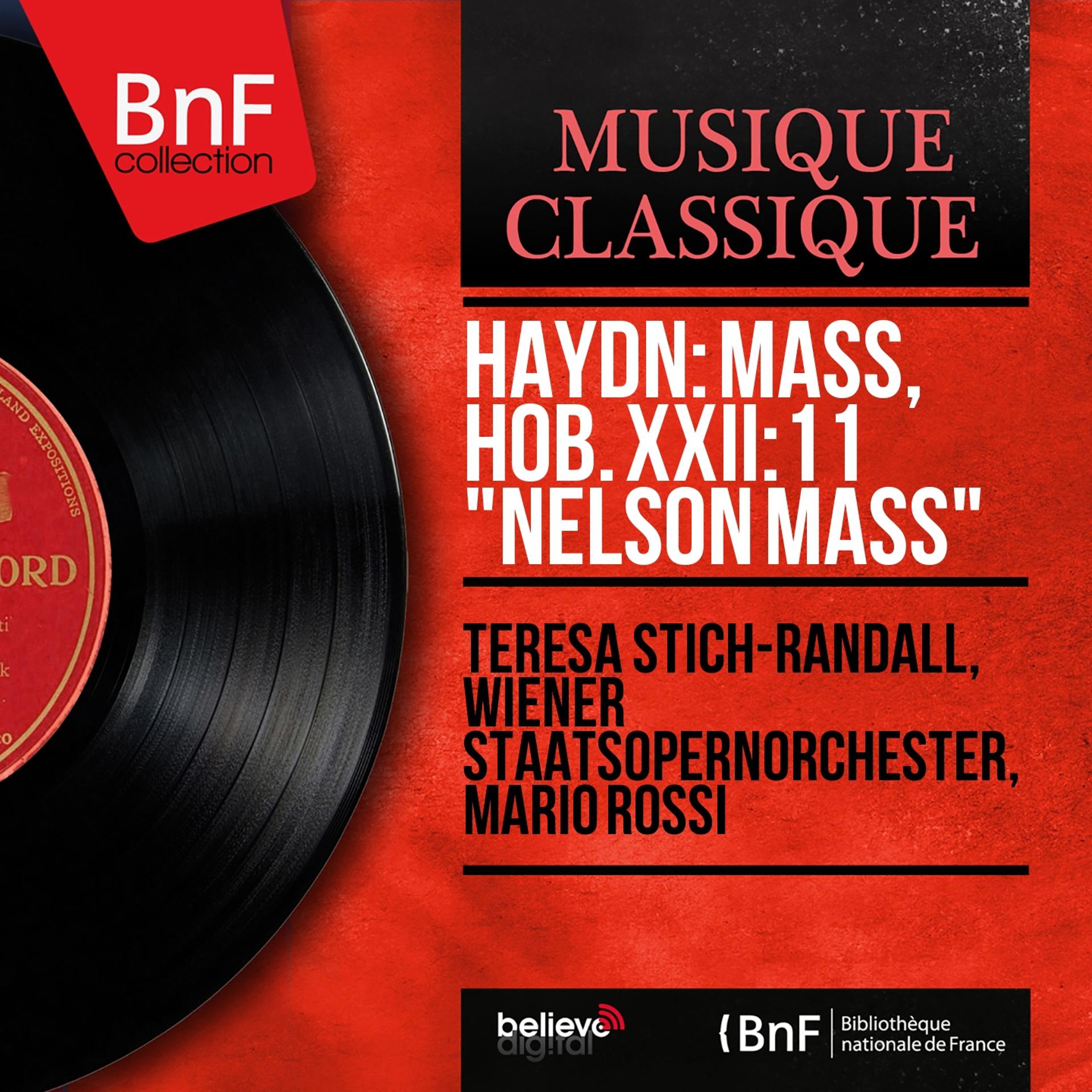 Постер альбома Haydn: Mass, Hob. XXII:11 "Nelson Mass" (Mono Version)