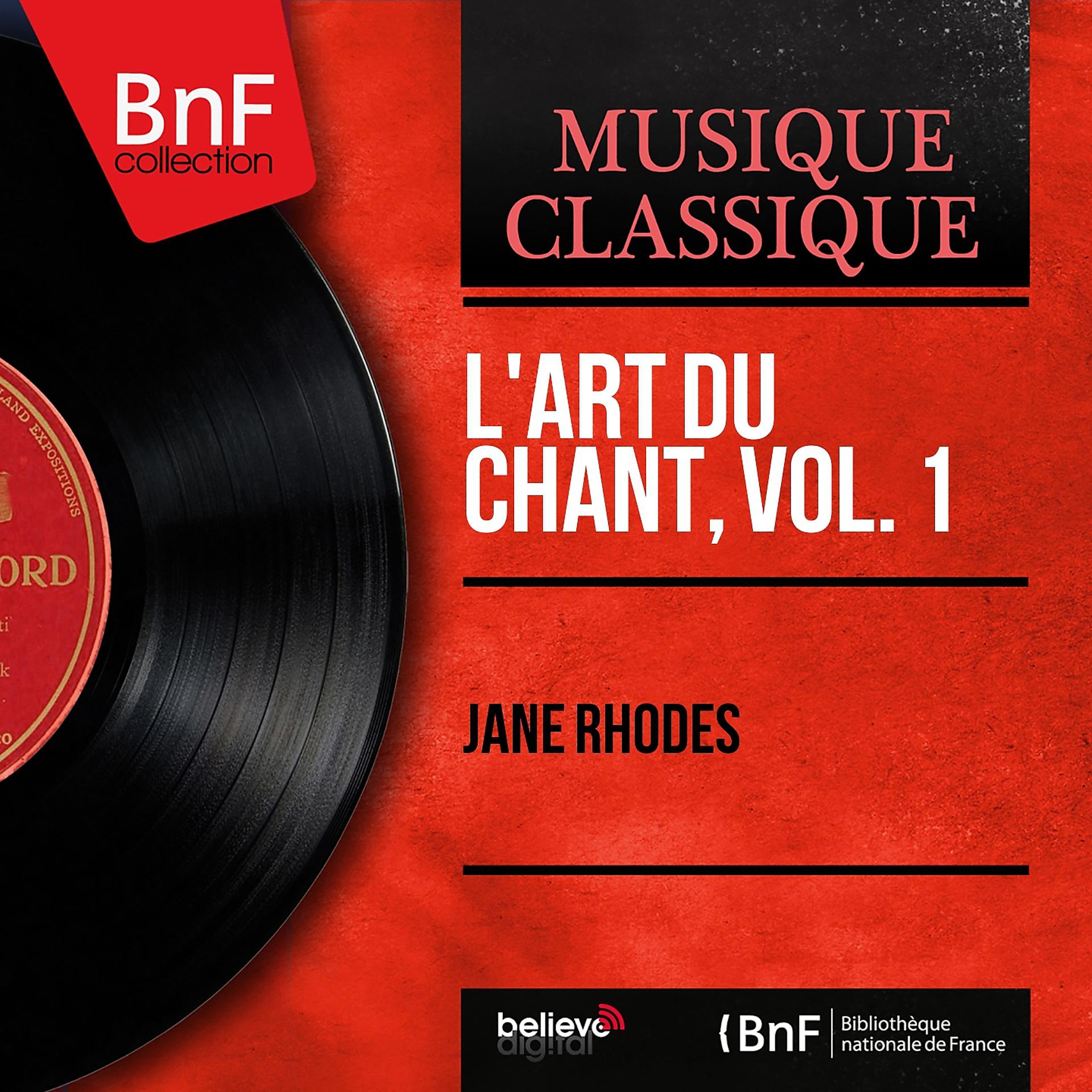 Постер альбома L'art du chant, vol. 1 (Mono Version)