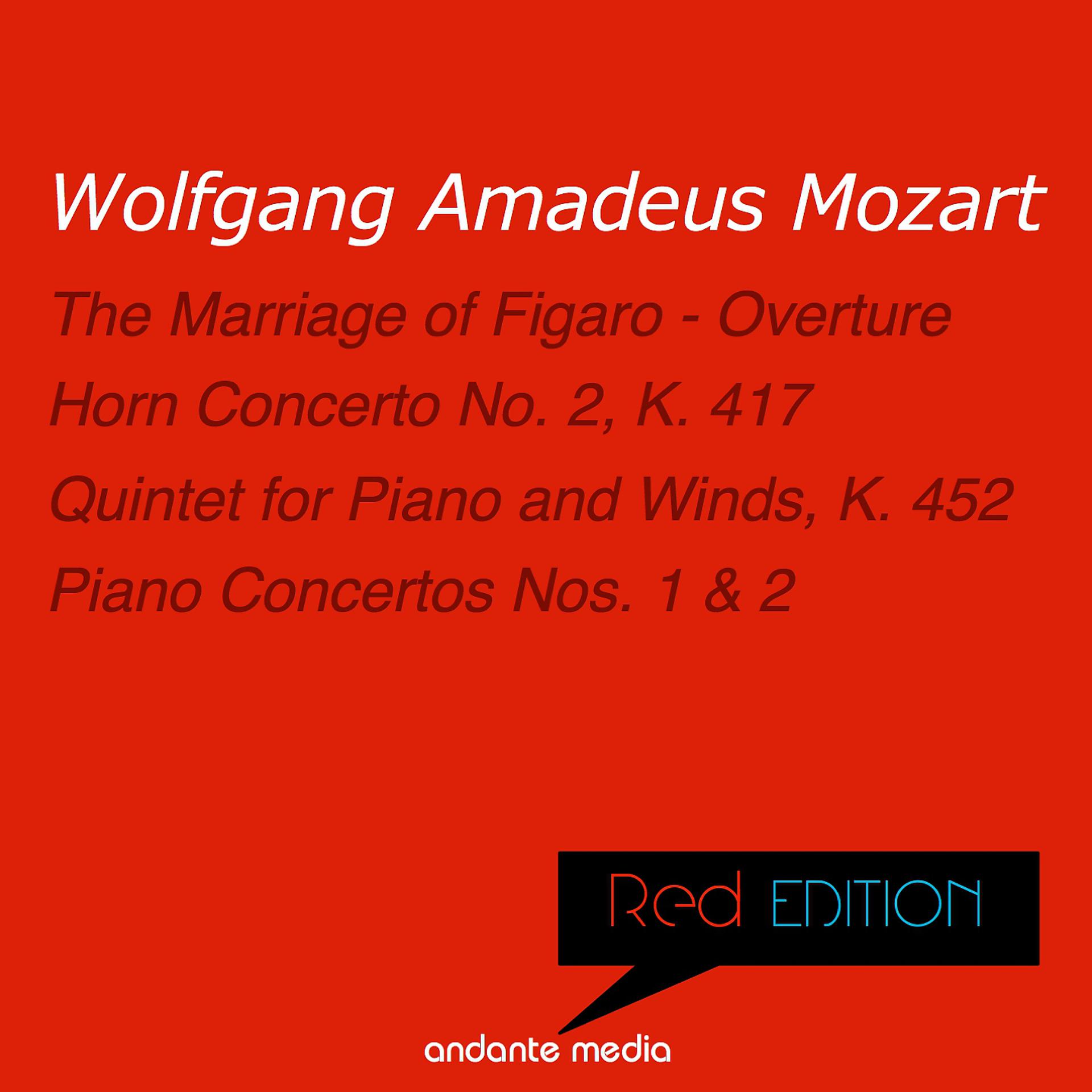Постер альбома Red Edition - Mozart: Horn Concerto No. 2, K. 417 & Piano Concertos Nos. 1, 2