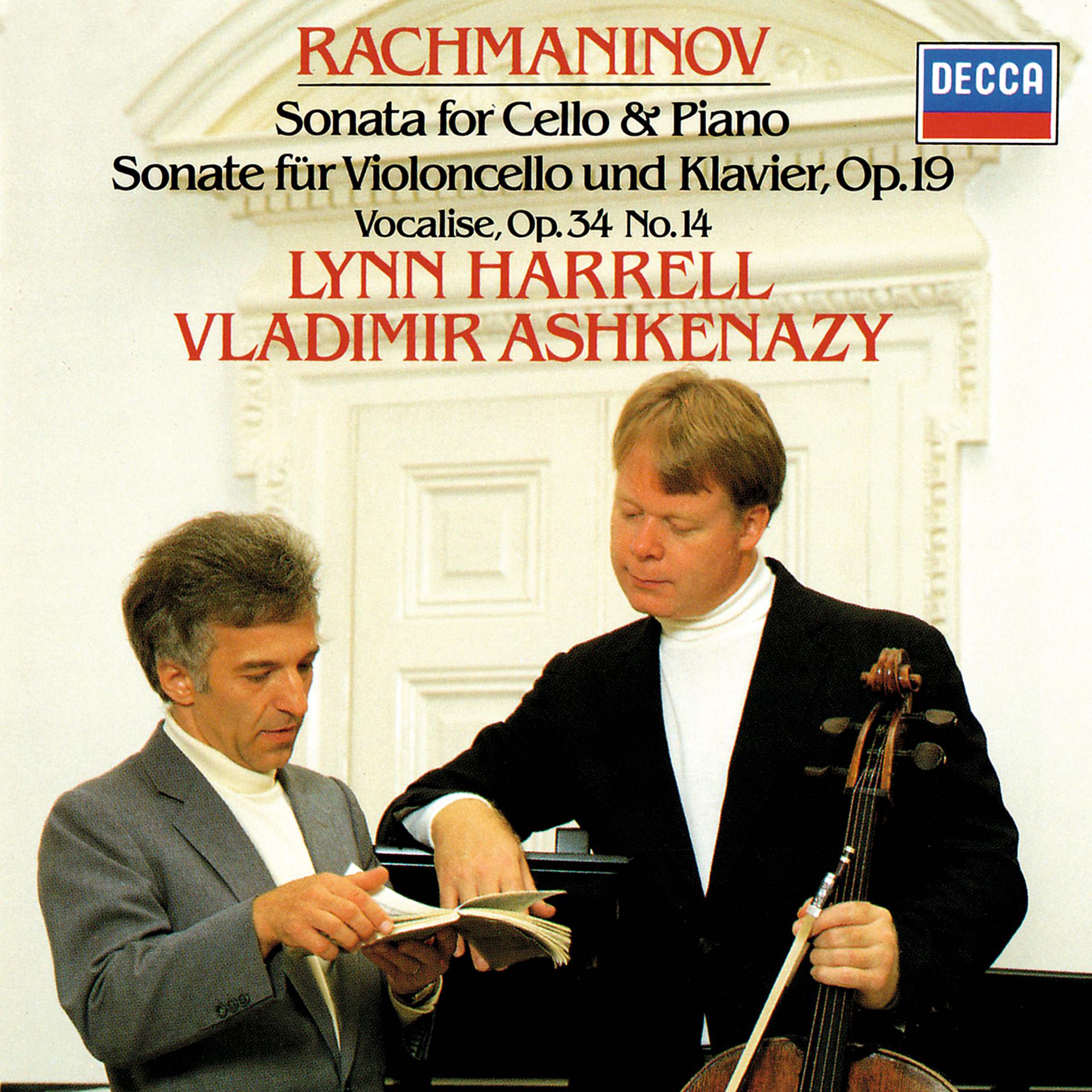 Постер альбома Rachmaninov: Cello Sonata; Romance; Vocalise etc