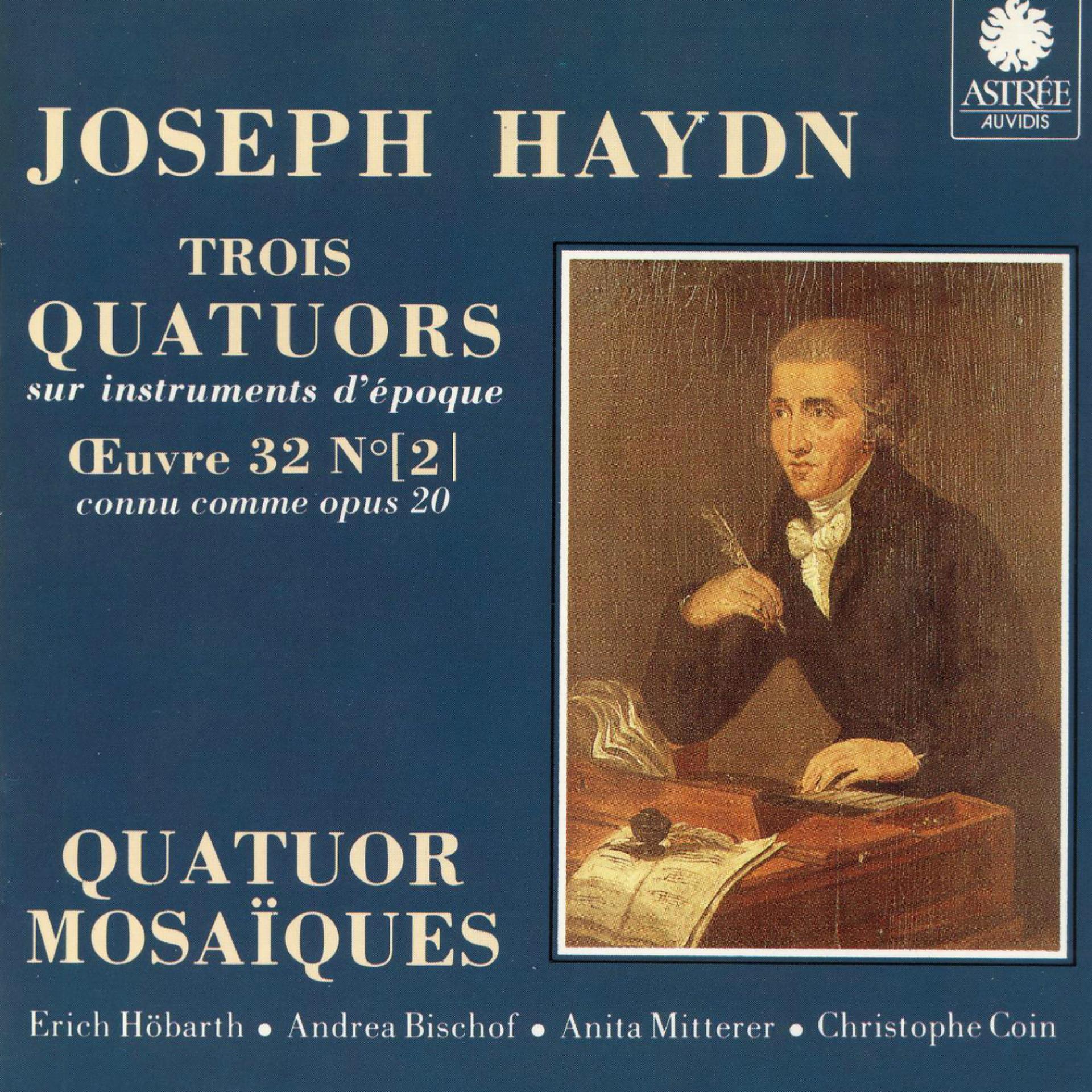 Постер альбома Haydn: Trois quatuors sur instruments d'époque, Op. 20, Vol. 2