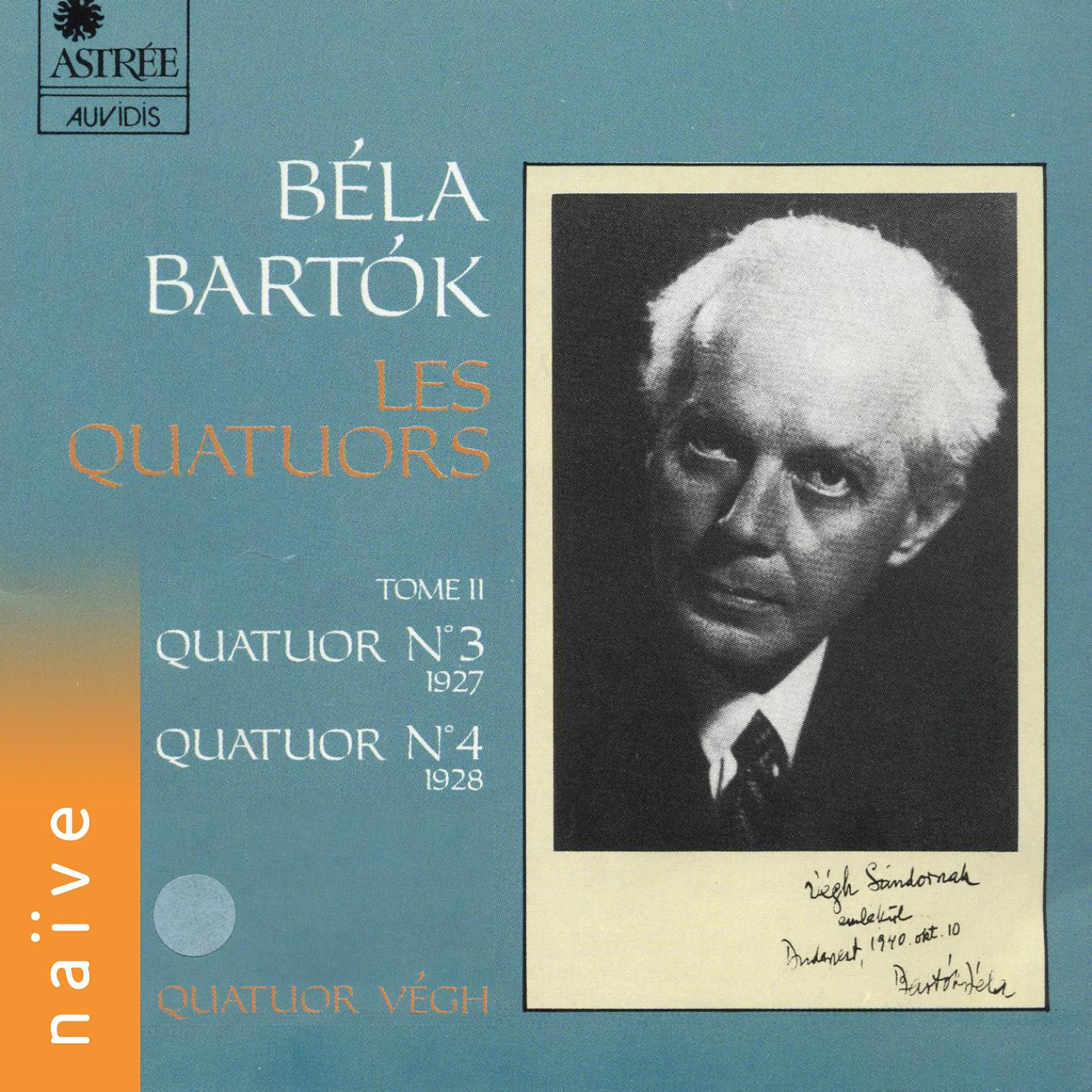 Постер альбома Bartók: Les quatuors, Vol. 2