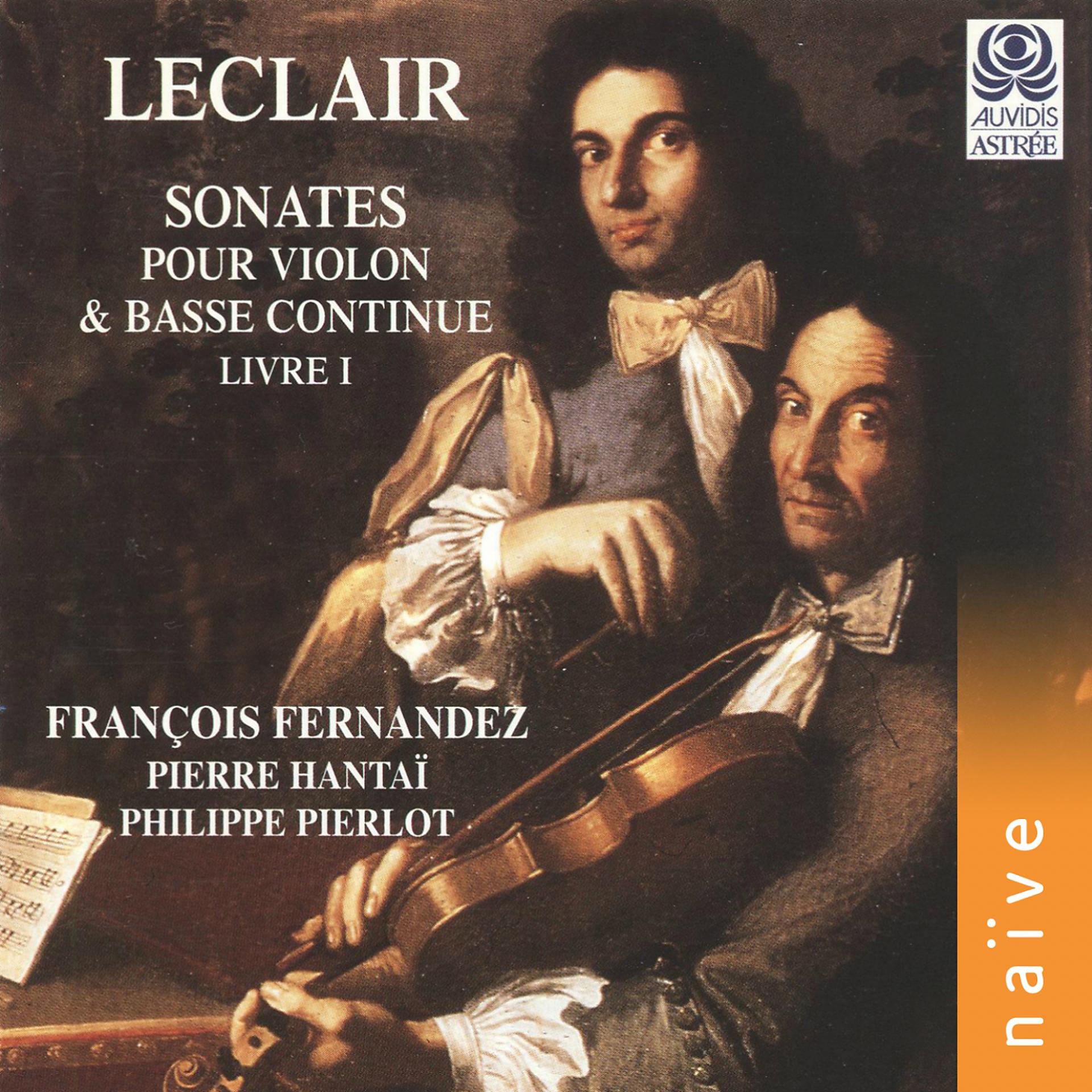 Постер альбома Leclair: Sonates pour violon et basse continue, Livre I