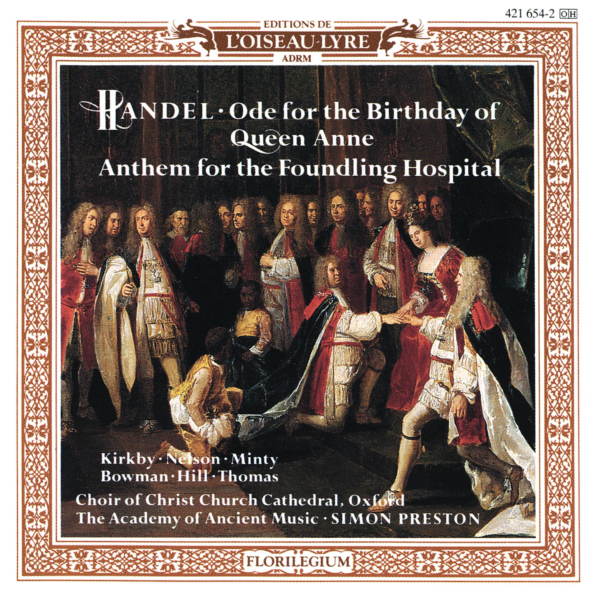 Постер альбома Handel: Queen Anne Birthday Ode; Foundling Hospital Anthem / Haydn: Missa Brevis