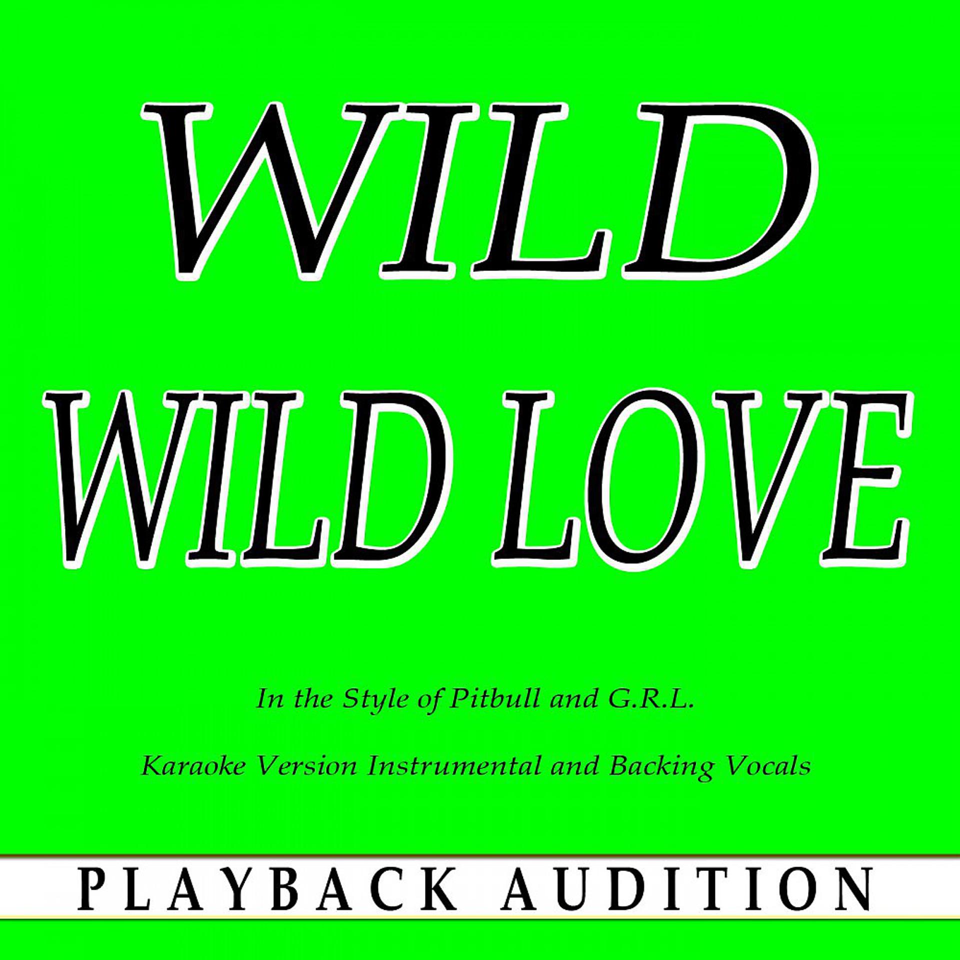 Постер альбома Wild Wild Love (In the Style of Pitbull and G.R.L.) [Karaoke Version]