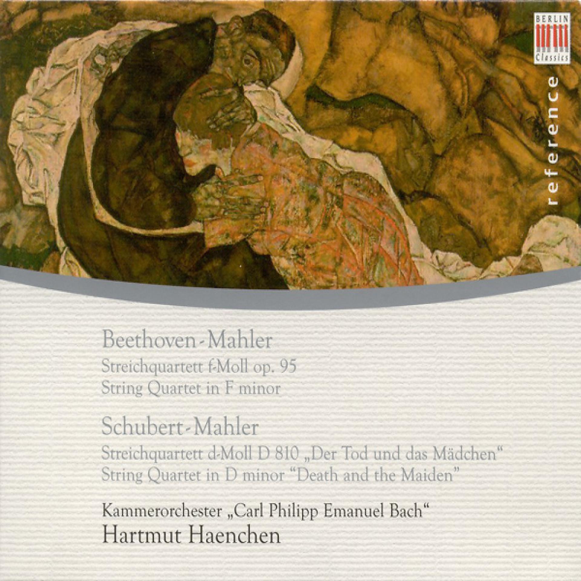 Постер альбома Ludwig van Beethoven: String Quartet No. 11, "Serioso" / SCHUBERT, F.: String Quartet No. 14, "Death and the Maiden" (Arr. G. Mahler) [Haenchen]