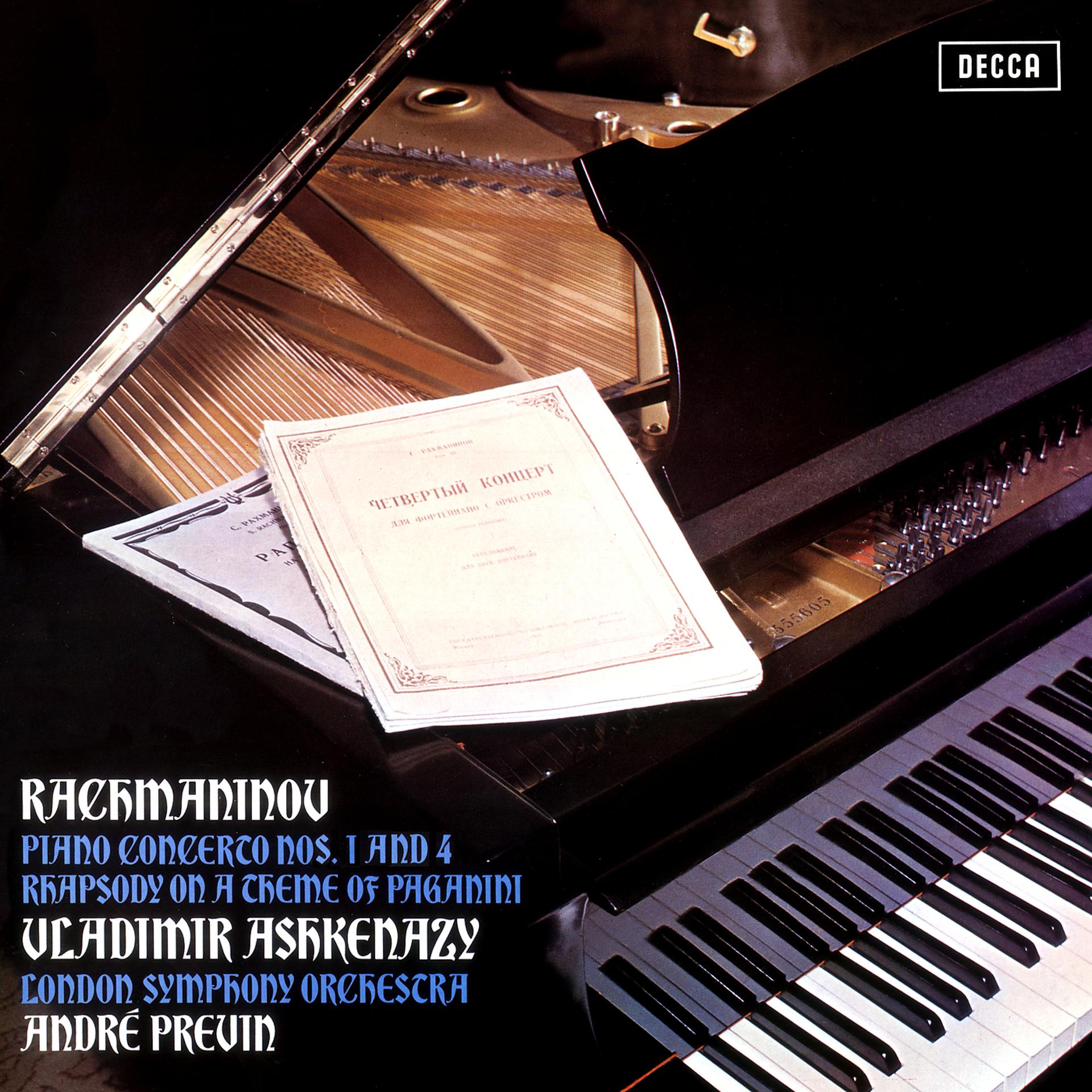 Постер альбома Rachmaninov: Piano Concertos Nos. 1 & 4; Paganini Variations