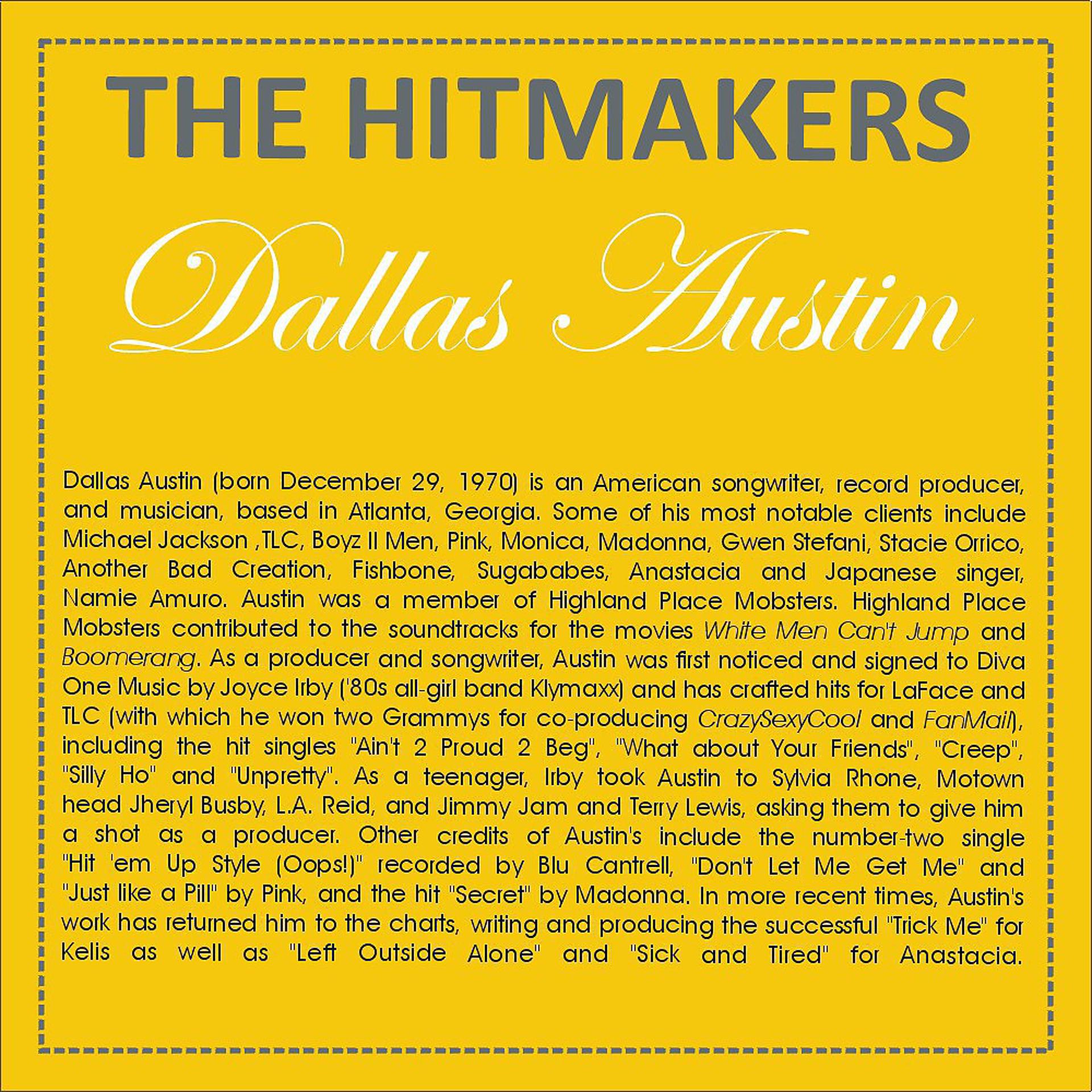 Постер альбома Hits of Dallas Austin