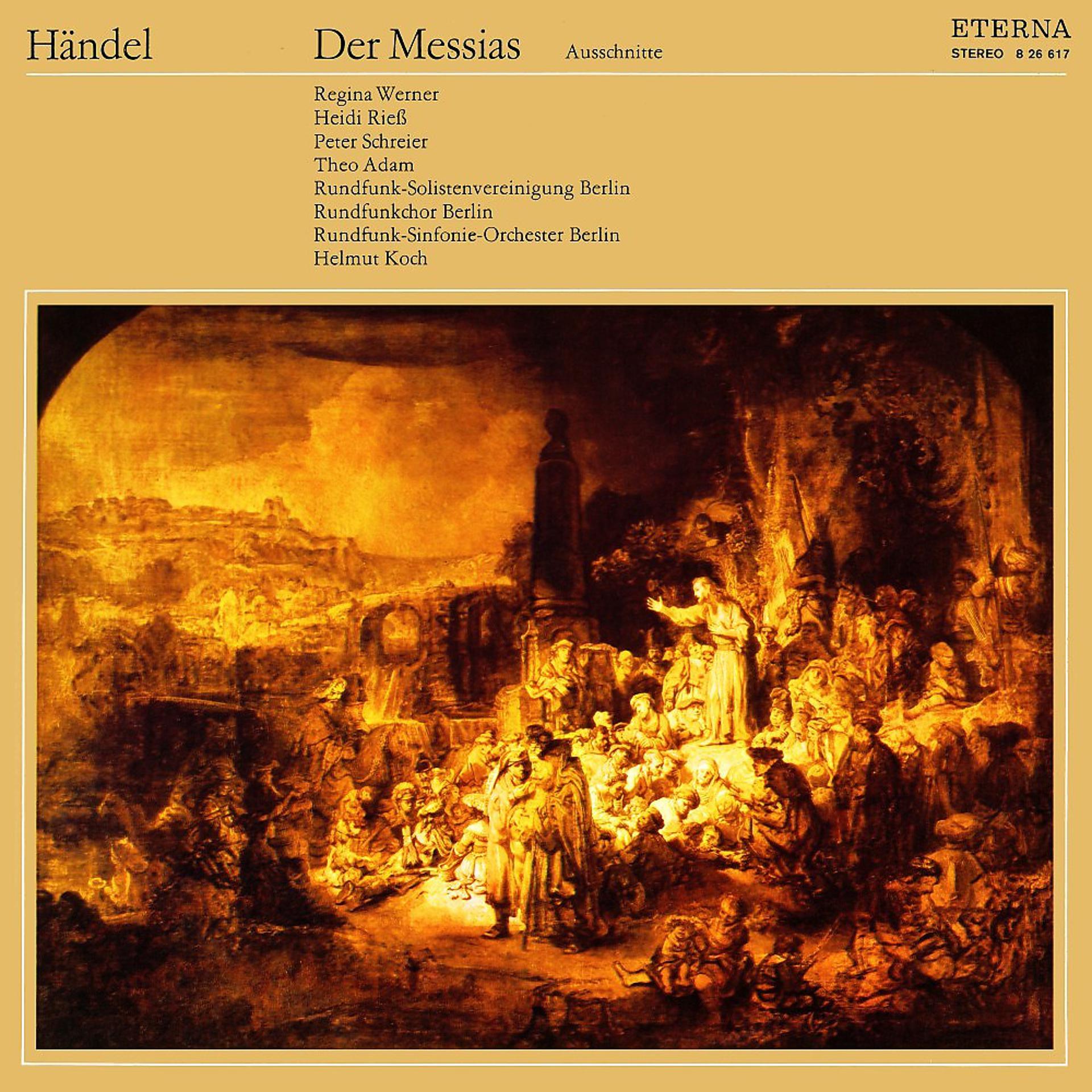 Постер альбома Händel: Der Messias (Ausschnitte)