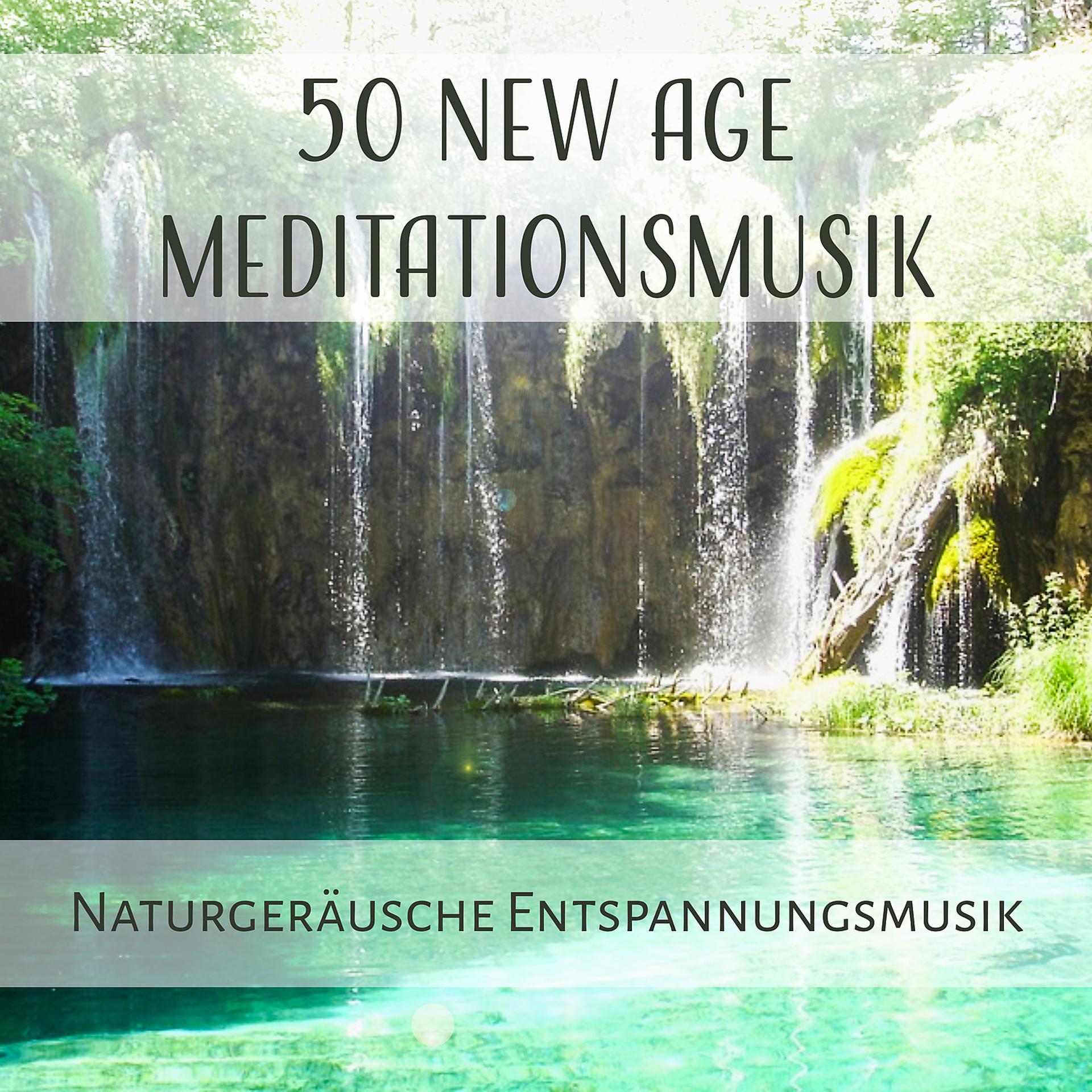 Постер альбома 50 New Age Meditationsmusik: Naturgeräusche Entspannungsmusik, Weniger Stress durch Autogenes Training, Musik für Yoga, Muskelentspannung, Reiki