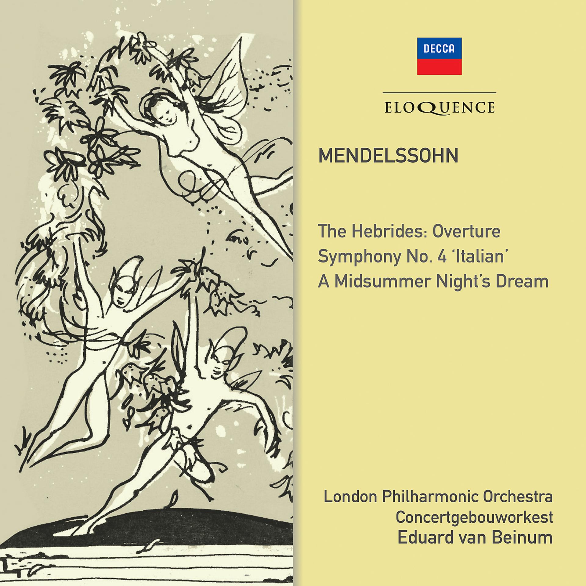 Постер альбома Mendelssohn: Symphony No. 4; Midsummer Night's Dream