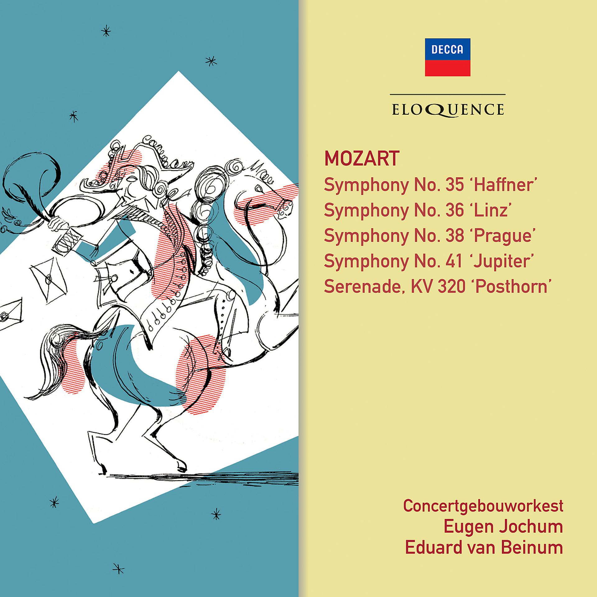 Постер альбома Mozart: Symphonies 35, 41, 36, 38; Posthorn Serenade