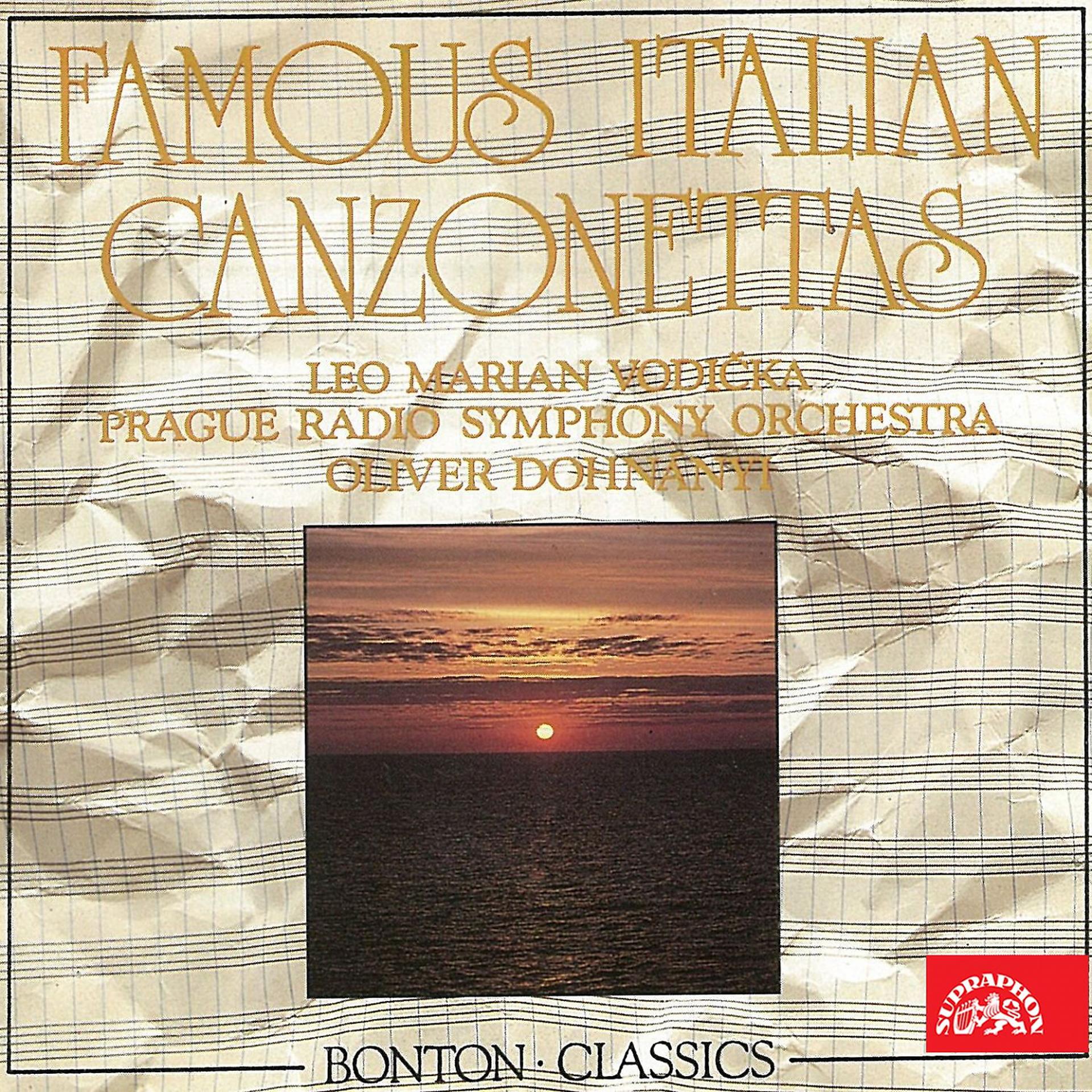 Постер альбома Famous Italian Canzonettas