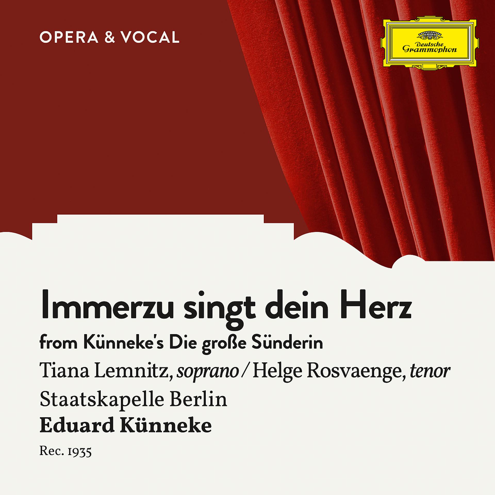 Постер альбома Künneke: Immerzu singt dein Herz