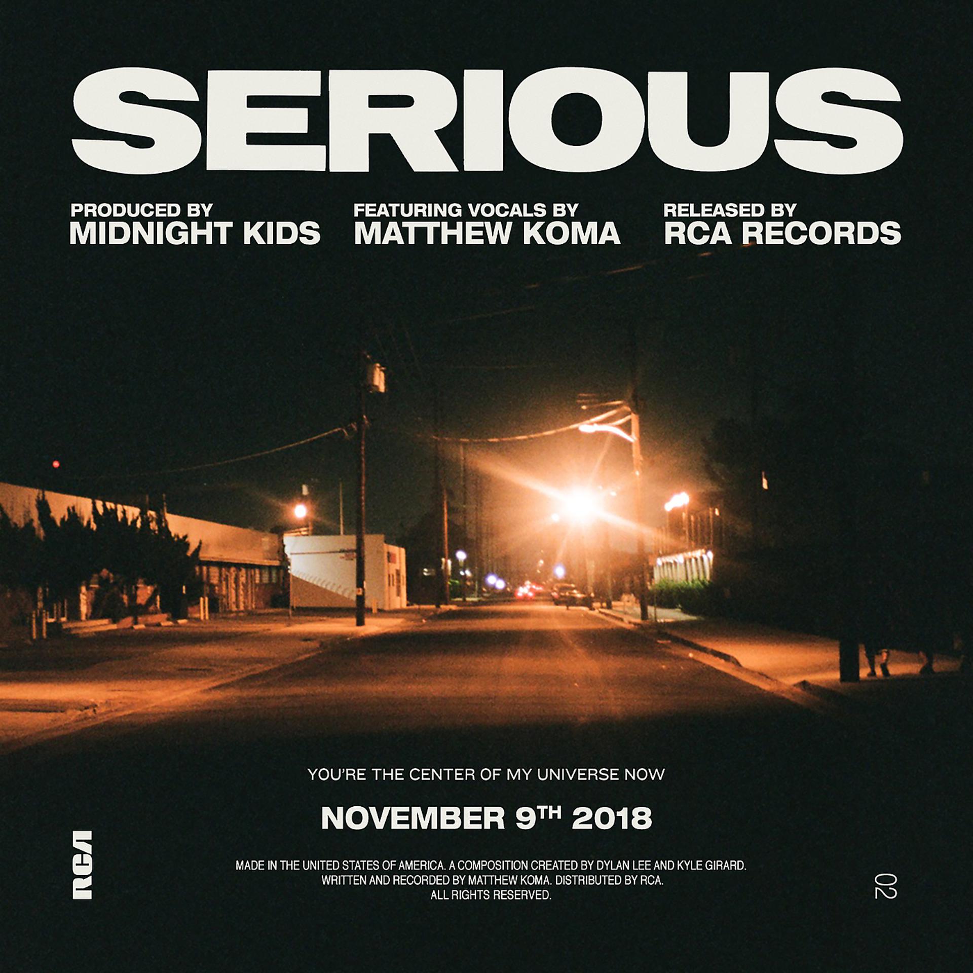 Постер альбома Serious (with Matthew Koma)