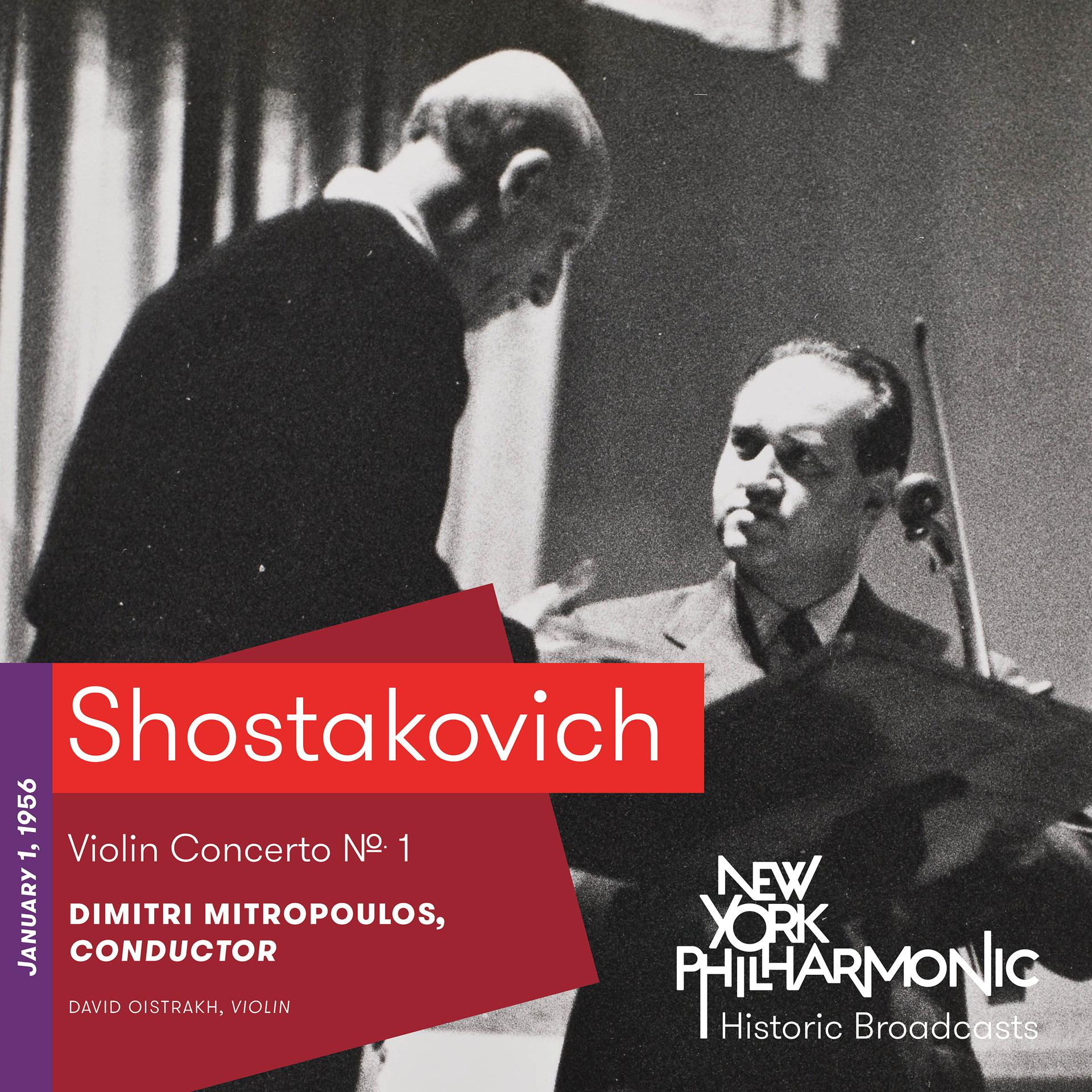 Постер альбома Shostakovich: Violin Concerto No. 1 (Recorded 1956)