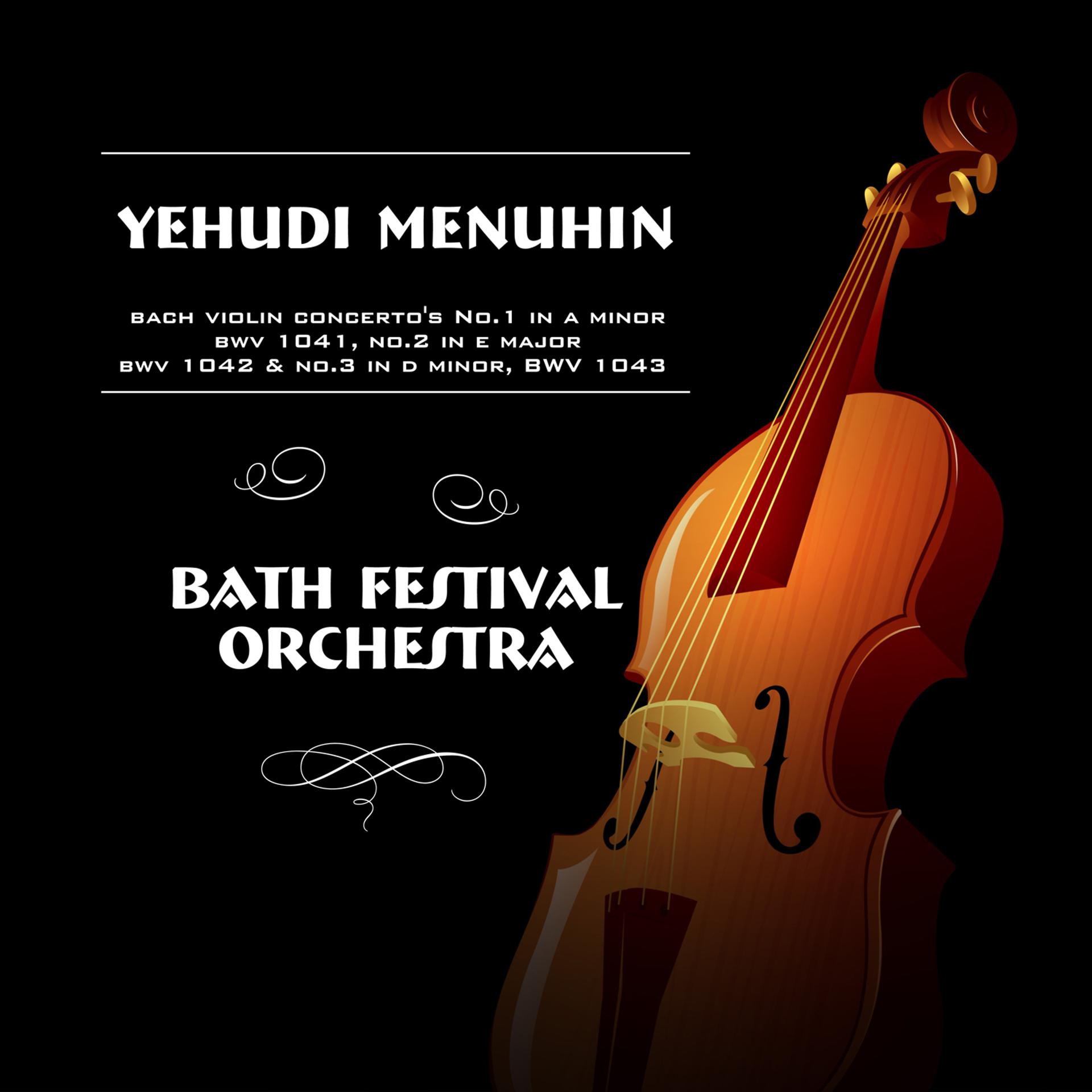 Постер альбома Bach Violin Concerto's No. 1 in A Minor, BWV 1041, No. 2 in E Major, BWV 1042 & No. 3 in D Minor, BWV 1043