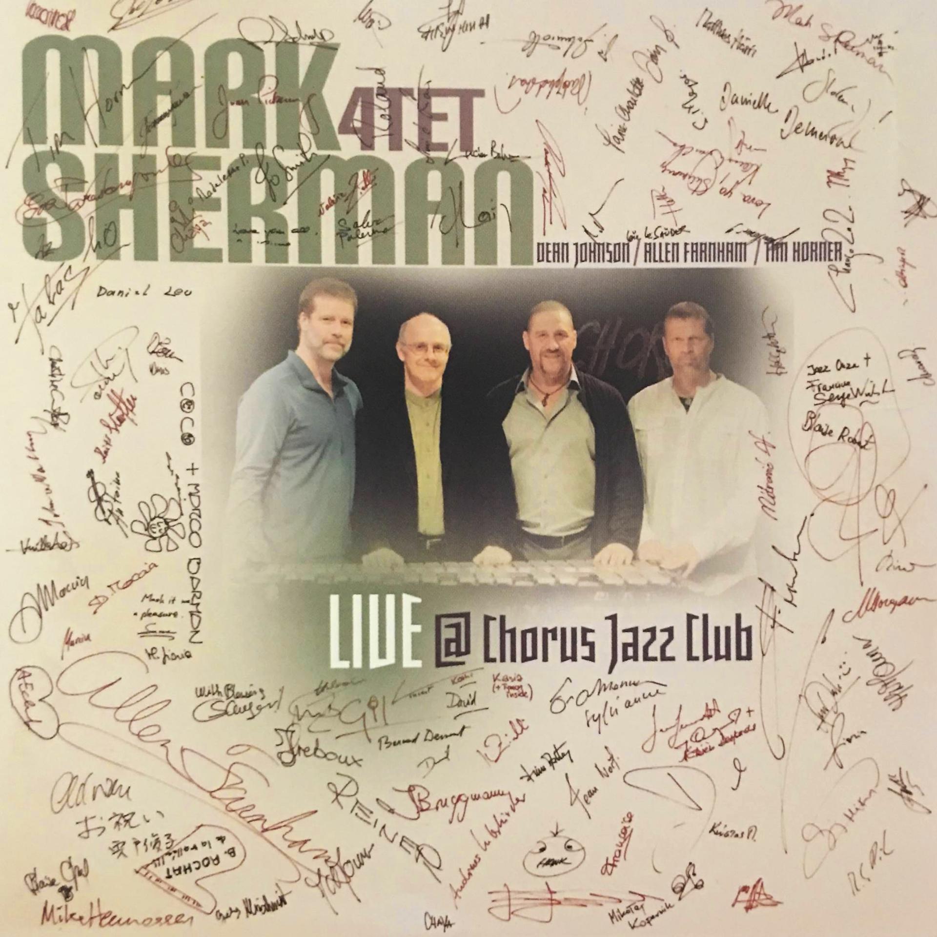 Постер альбома The Mark Sherman 4tet Live @ Chorus Jazz Club
