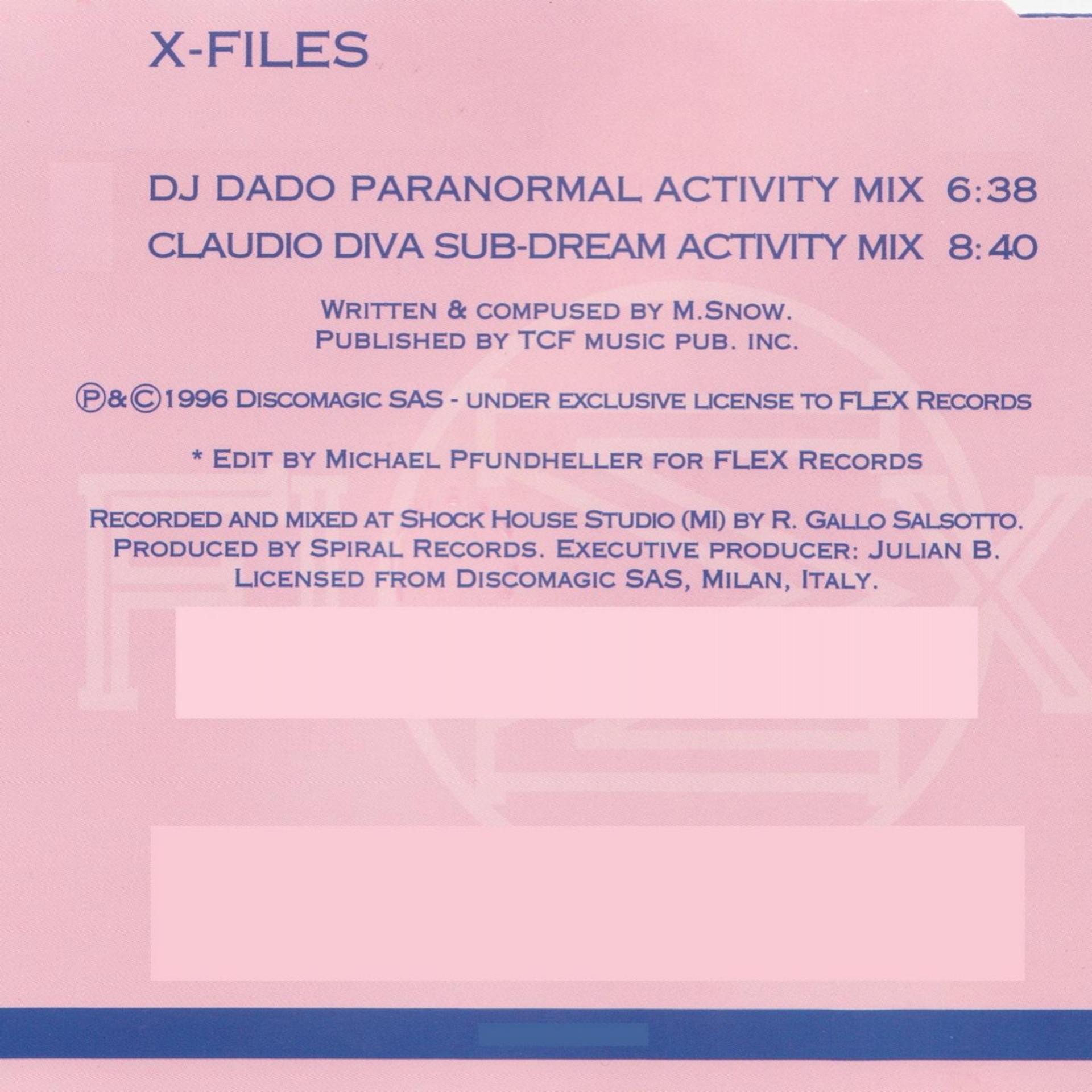 Постер альбома X Files - Single